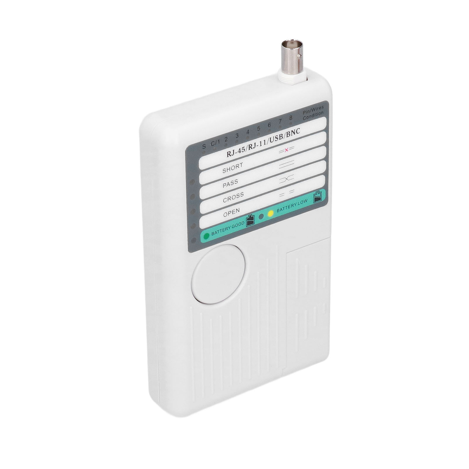 Nf-3468 4-in-1 Netzwerkkabeltester: Kabeldurchgangsprüfung Für Rj11, Rj45, Usb Und Bnc.