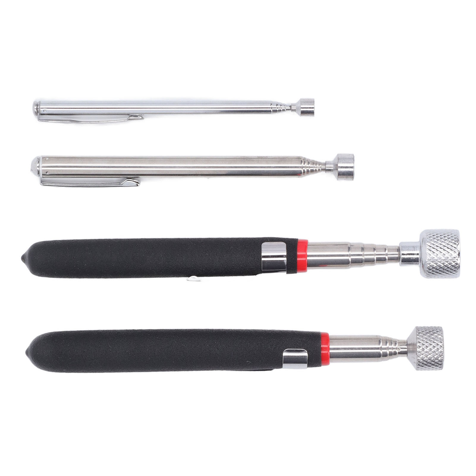Set Mit 4 Magnetischen Aufhebewerkzeugen: 1,5 Lb, 3 Lb, 10 Lb, 15 Lb, Starke Saugkraft, Stoßfester Teleskopierbarer Magnetstab.