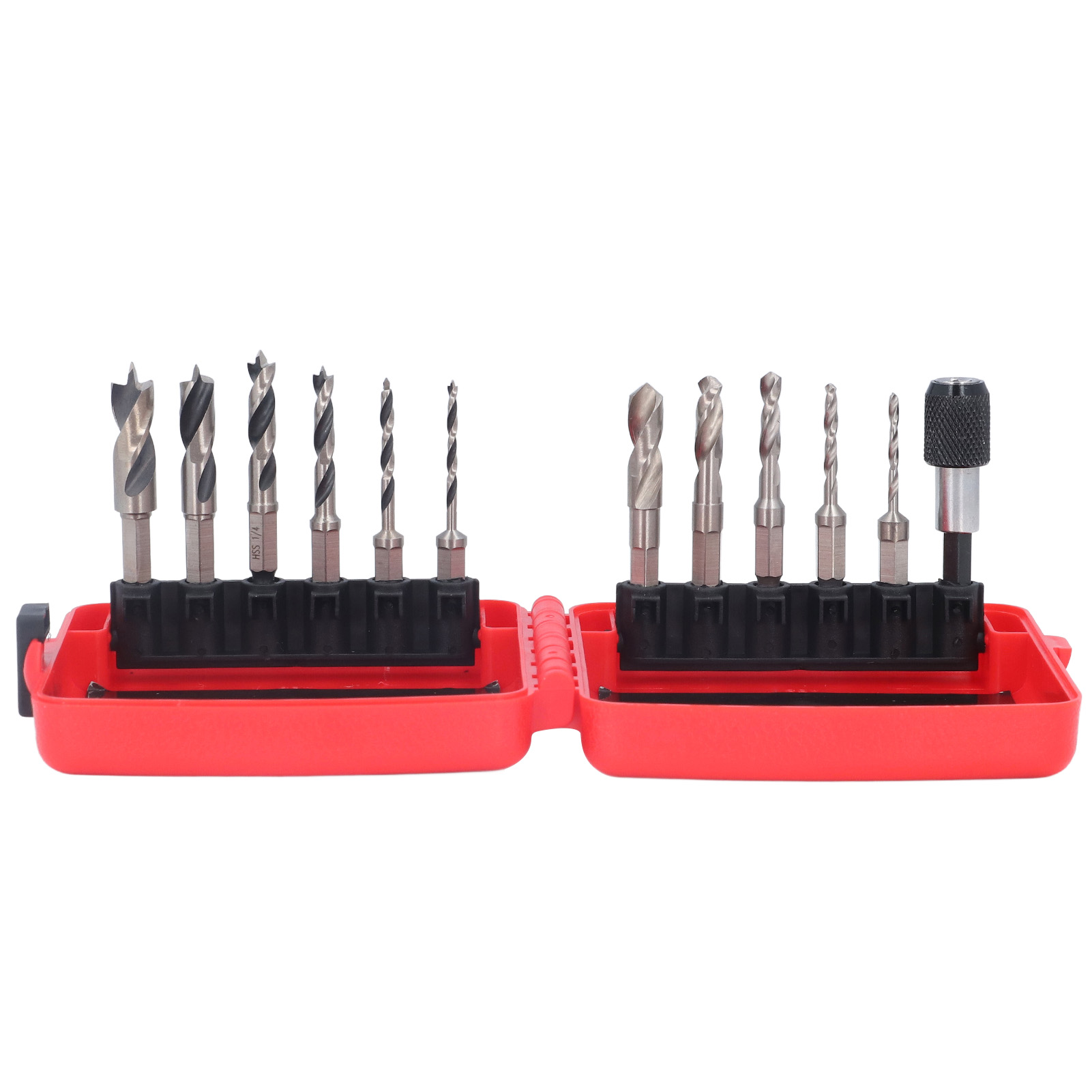 Satz Mit 6 Dreipunktbohrern, Zentrierspitze, 5 Kurzen Sechskantbohrern Mit 6,35 Mm (1/4 Zoll) Schaft, Hss-schaft