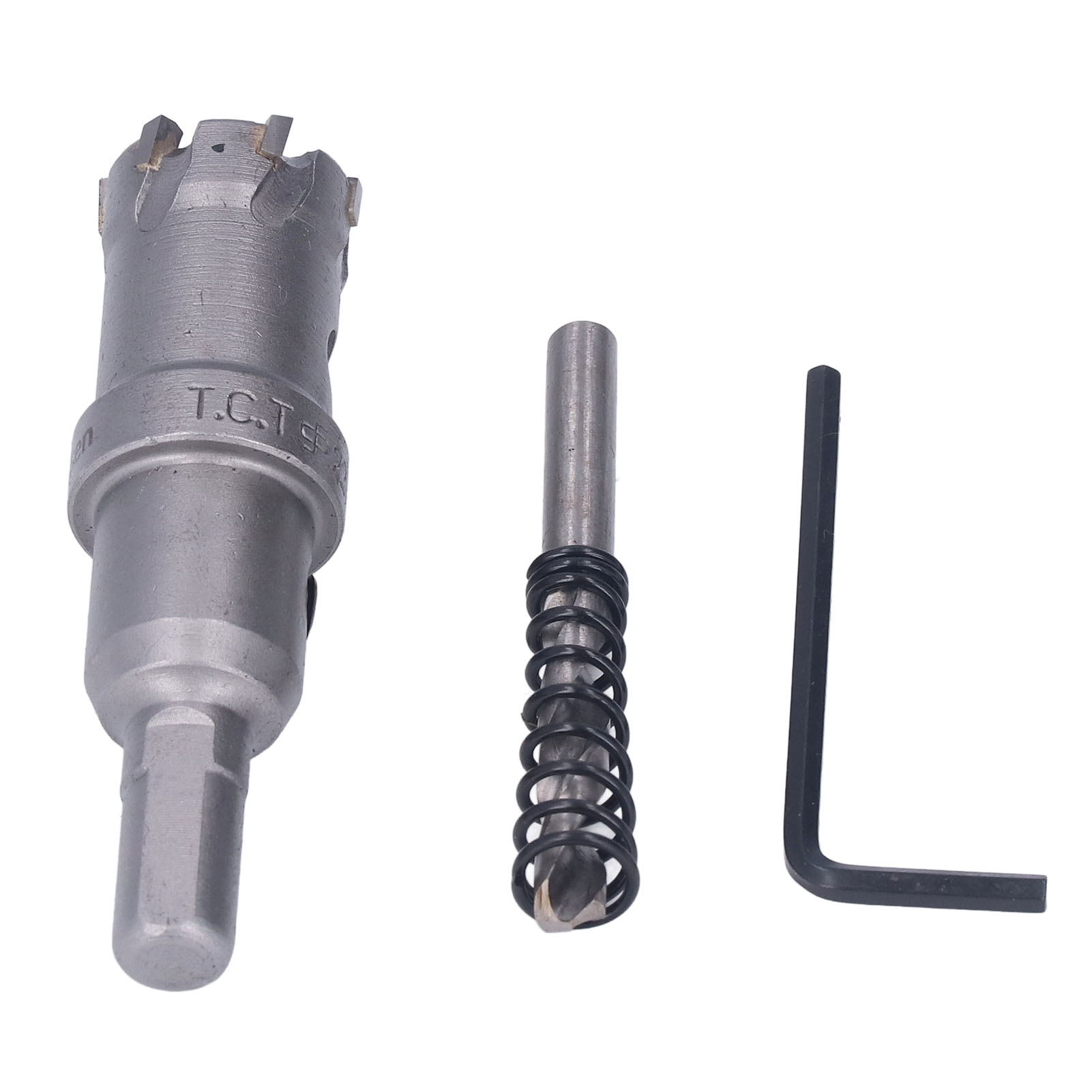 Tct-hartmetall-lochsägen-set Mit Dicken Zähnen Für Metall, Inklusive Innensechskantschlüssel Und 22-mm-kernbohrer