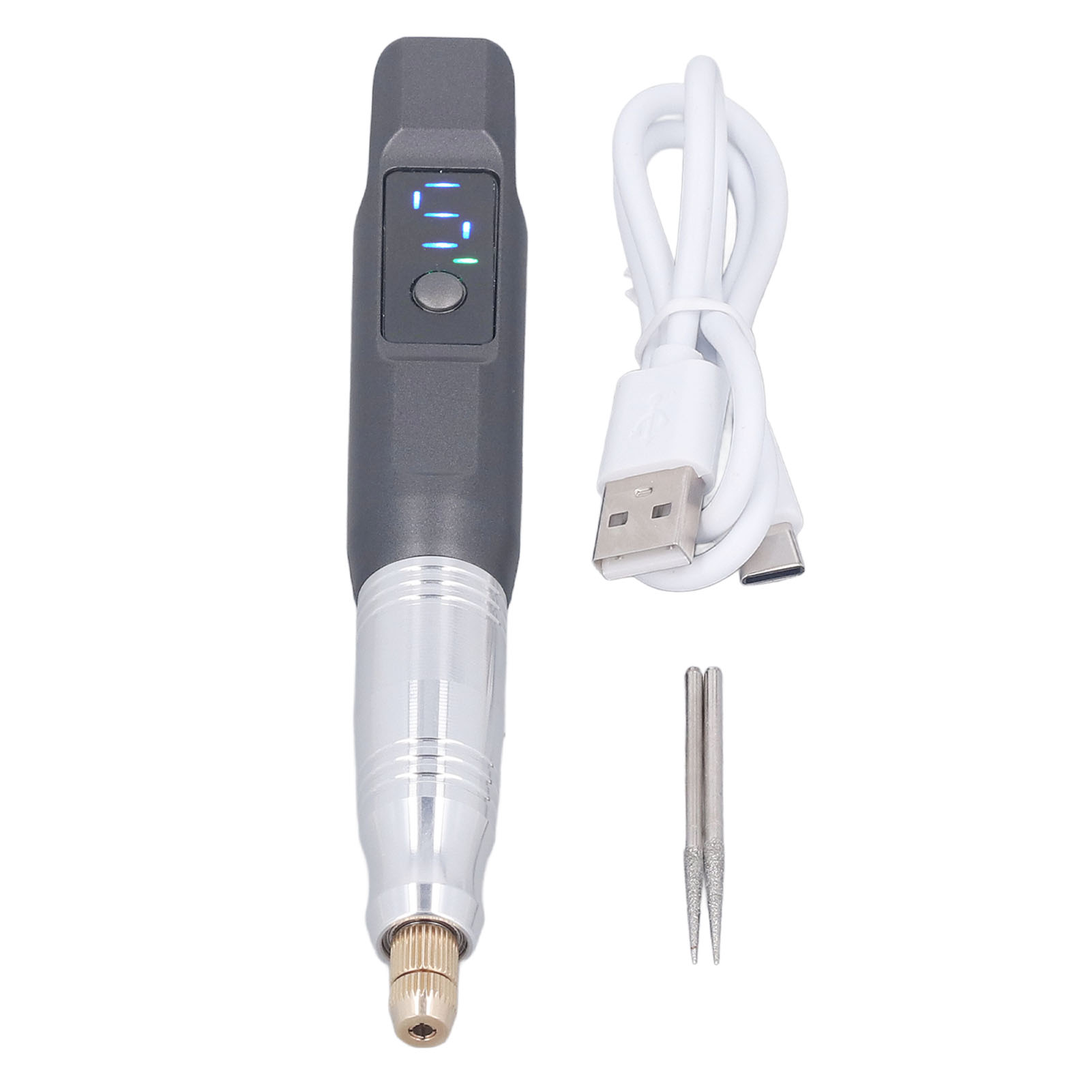 Wiederaufladbarer Elektrischer Gravierstift, 5 Geschwindigkeitsstufen, Tragbares Polier- Und Schleifwerkzeug, 3,7 V, 10.000 Bis 30.000 U/min