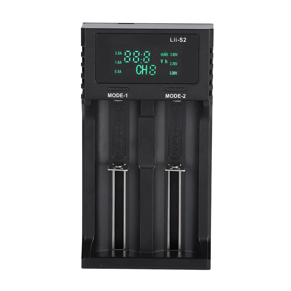 Liitokala Lii S2 Dual Slot Dc 5v2a Smart-akkuladegerät Mit Ladeanzeige