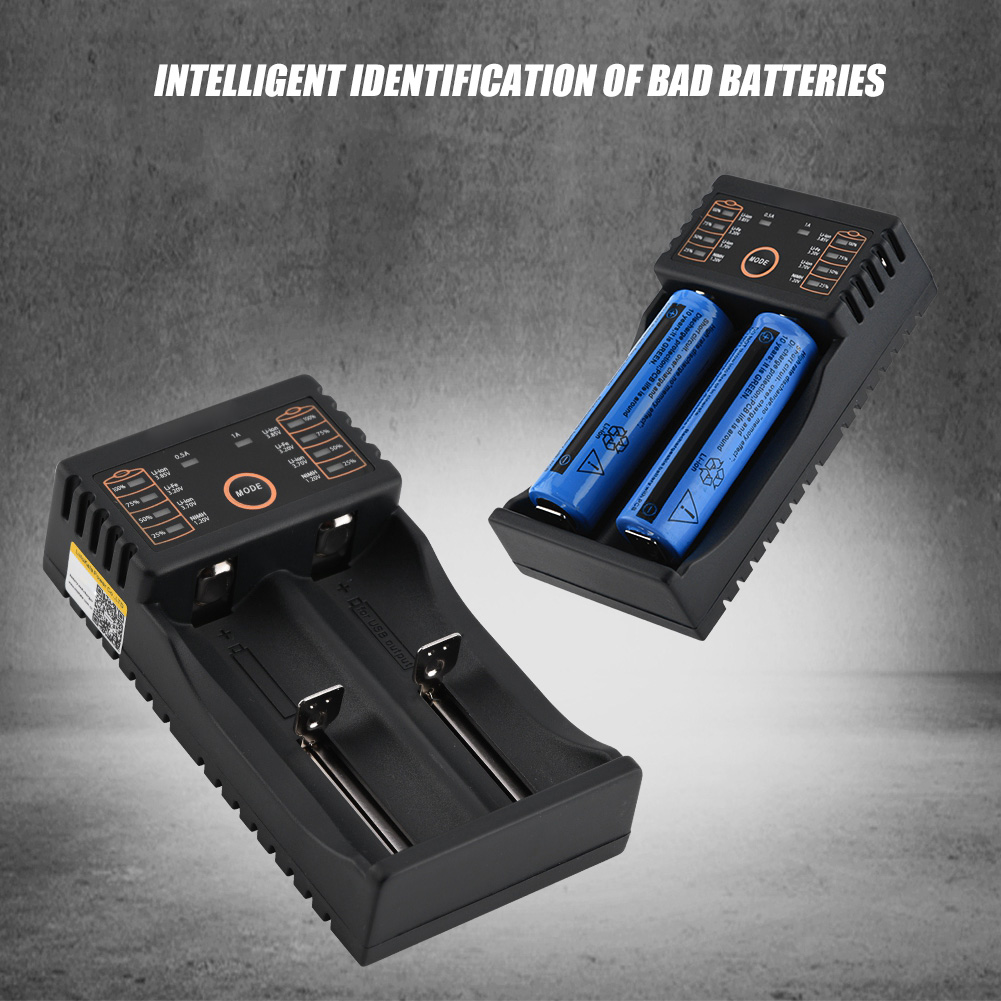 Liitokala Lii-202 Usb-akkuladegerät Für 18650/18490/18350/17670/17500/16340 (rcr123)