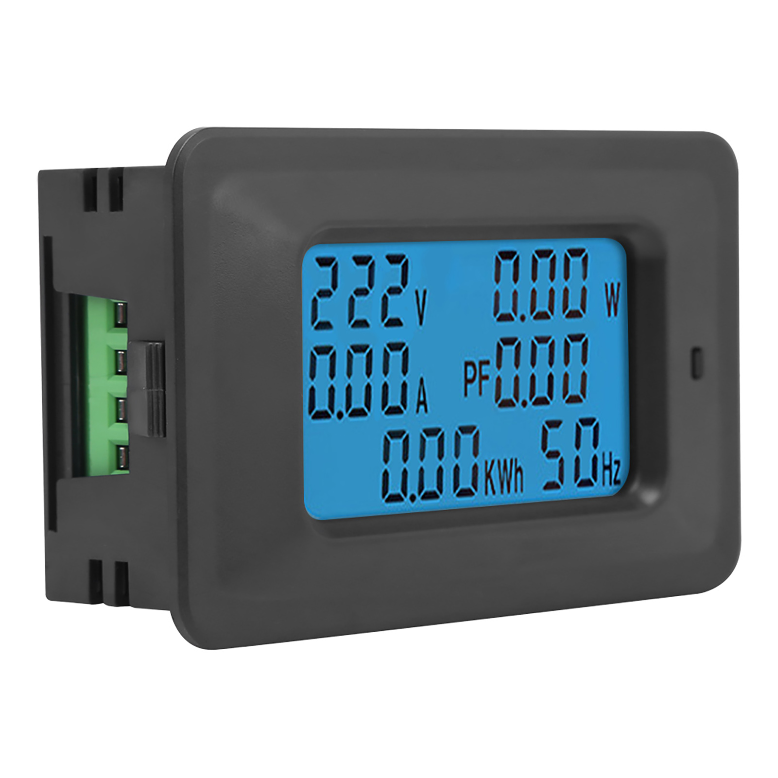 6-in-1-wechselstromzähler: Spannung 110 V – 250 V, Stromstärke 20 A, Leistungsfaktor, Kwh, Frequenz