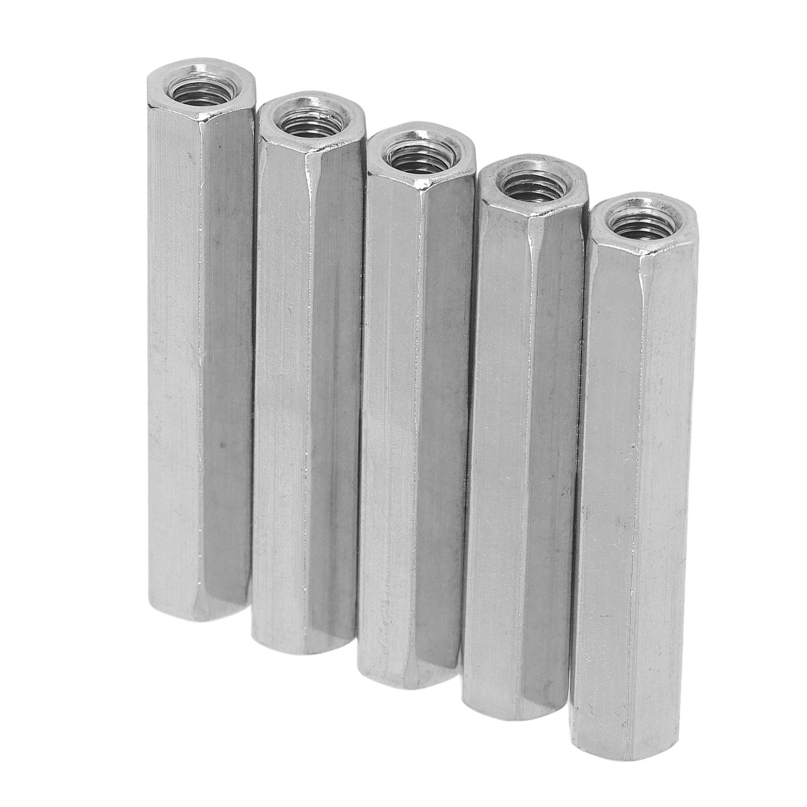 Satz Mit 5 M8x1,25 Sechskant-verbindungsmuttern, 75 Mm Lang, Aus Edelstahl 304, Für Bolzen, Gewindebolzen Und Maschinenschrauben.