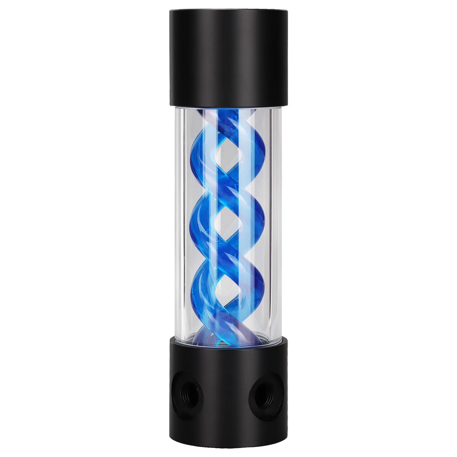 200 Mm (7,9 Zoll) Langer Flüssigkeitskühlbehälter, G1/4-zoll-gewinde, 50 Mm (2 Zoll) Durchmesser, 4 Anschlüsse, Offenes Design, Pc-kühlset