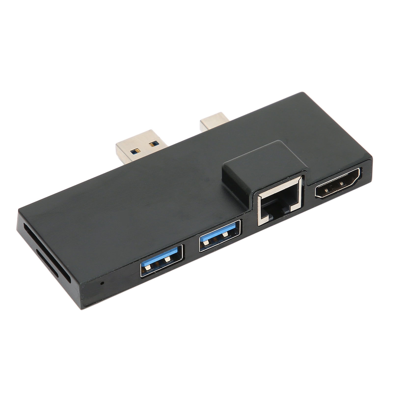 6-in-1-dockingstation Für Surface, 4k-auflösung, 5 Gbit/s Übertragungsgeschwindigkeit, Hot-swap-fähiger Speicherkartenleser, Aluminiumgehäuse, Usb 3.0-hub Für Windows Xp, Schwarz