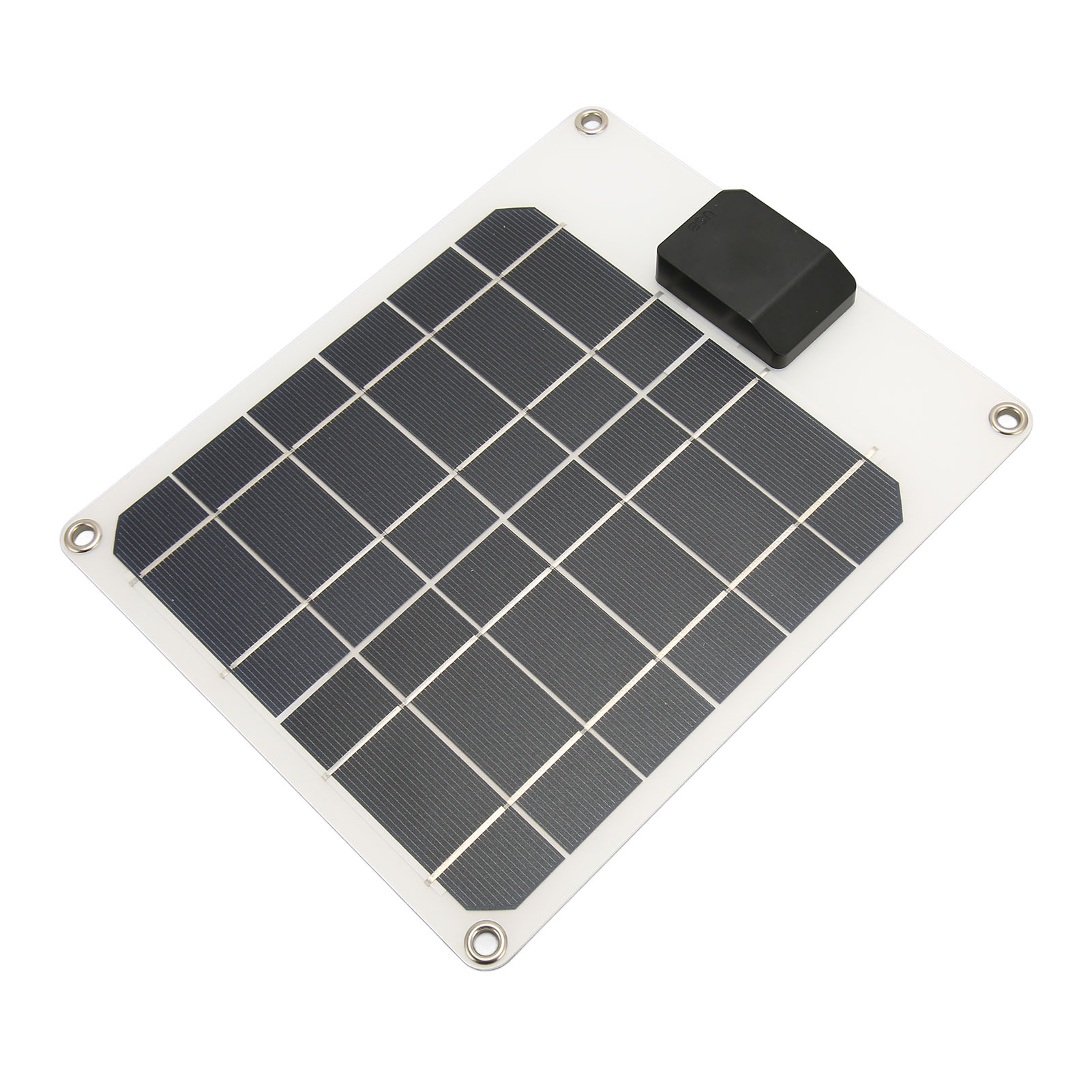 Mini-usb-solarpanel 6w 5v Ip67 Wasserdicht, Monokristallin, Kompaktes Solarmodul Für Wanderungen (weiß).