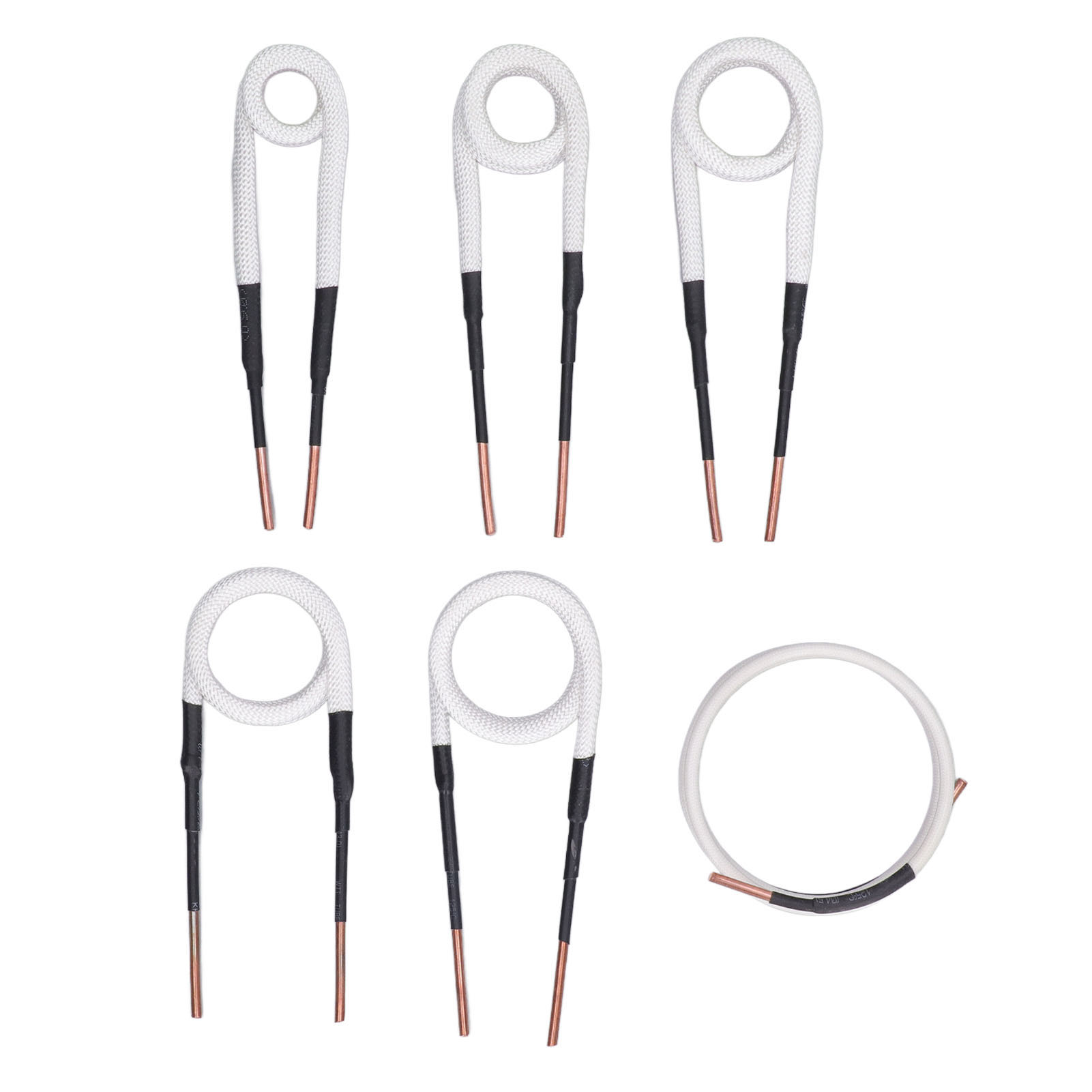 Set Mit 6 Induktionsheizspulen, 3 Mm Messingkern, Freiform-induktionsheizdrähte Von 20, 25, 30, 35 Und 40 Mm