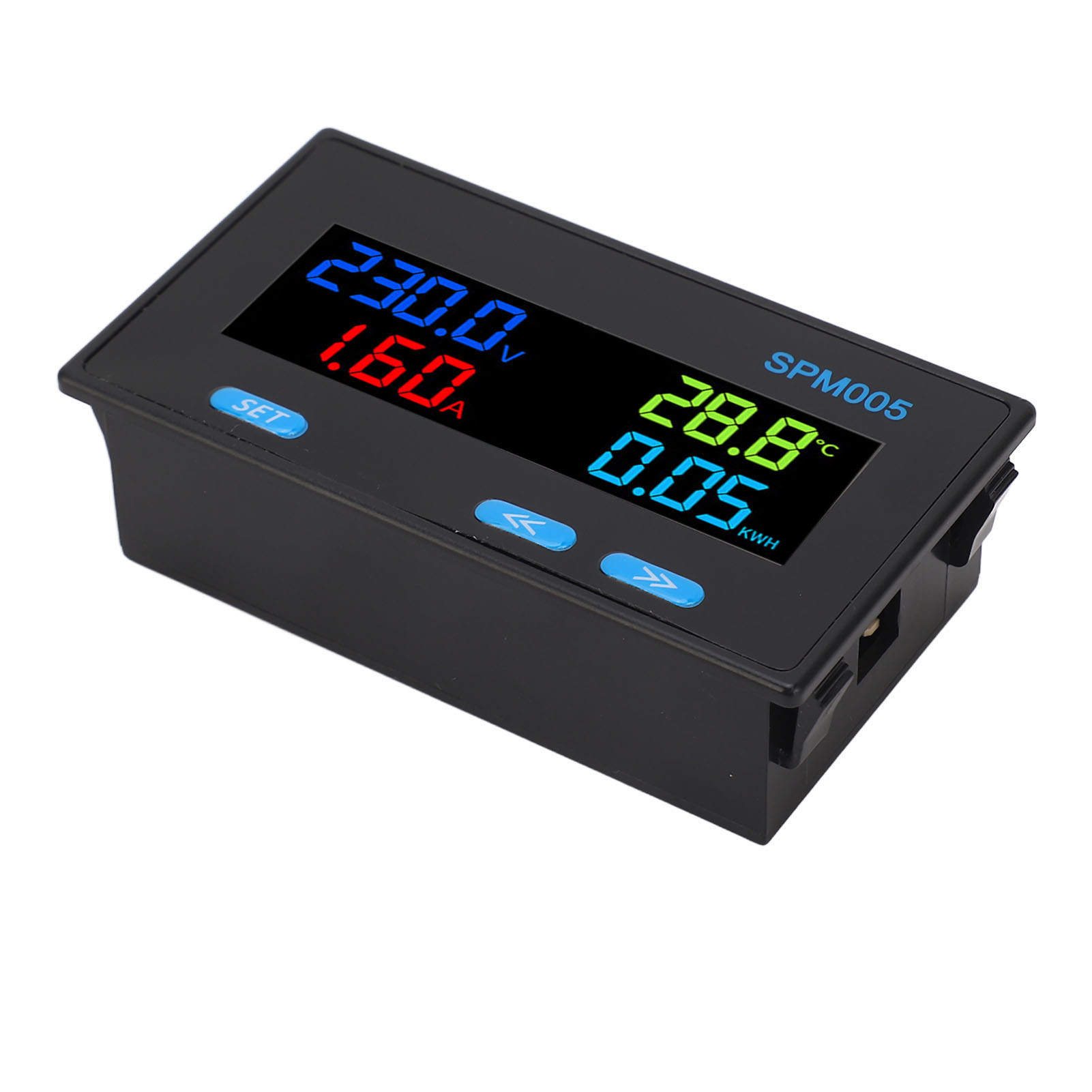 8-in-1 Multifunktions-digitalvoltmeter/amperemeter Mit Farb-lcd-display Und Wechselstromüberwachung 60–300 V, 20 A