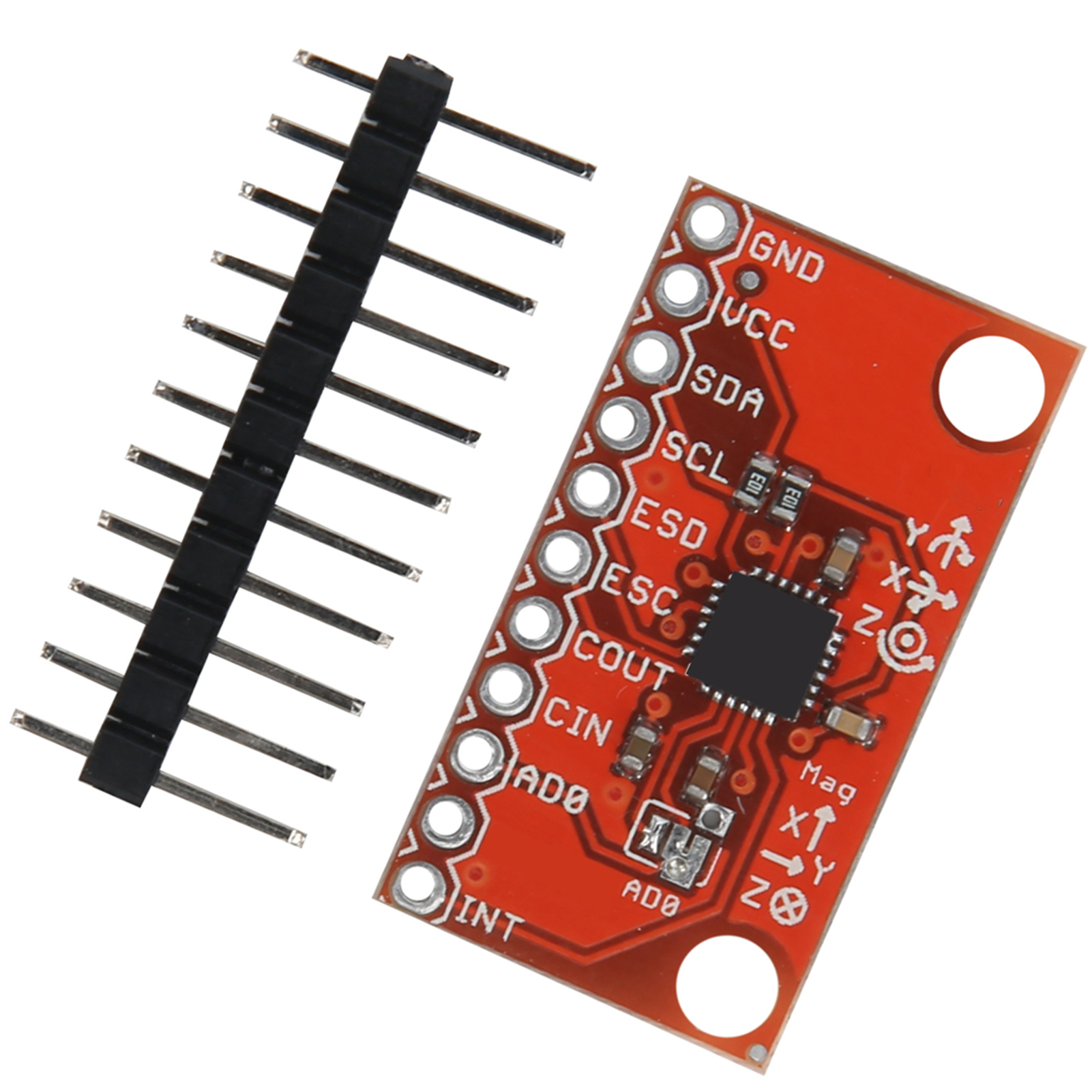 Komponenten Der Mpu-9150 9-achsen-gyroskop-/beschleunigungsmesser-magnetsensormodulplatine