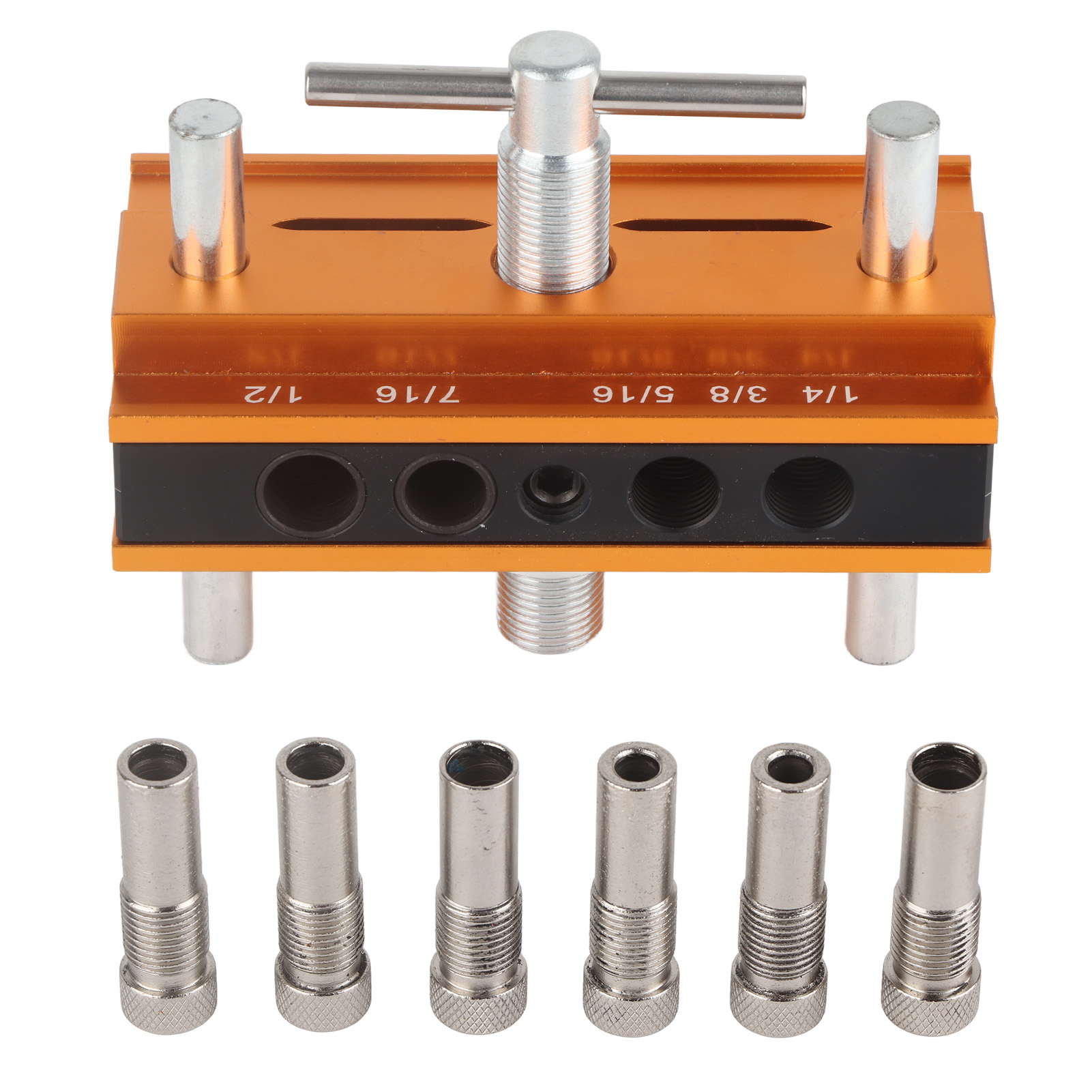 Automatische Dübelzentriervorrichtung, Bohrführungsbuchsen-set Aus Aluminiumlegierung, Positionierungswerkzeug Für Holzkörner, 64 Mm Breit