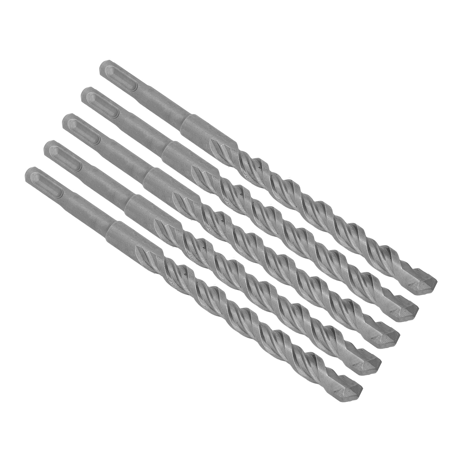 Set Mit 5 Hartmetallbestückten Schlagbohrern, 2 Schneiden, Für Ziegel Und Beton, 210 Mm, 14 Mm / 0,55 Zoll