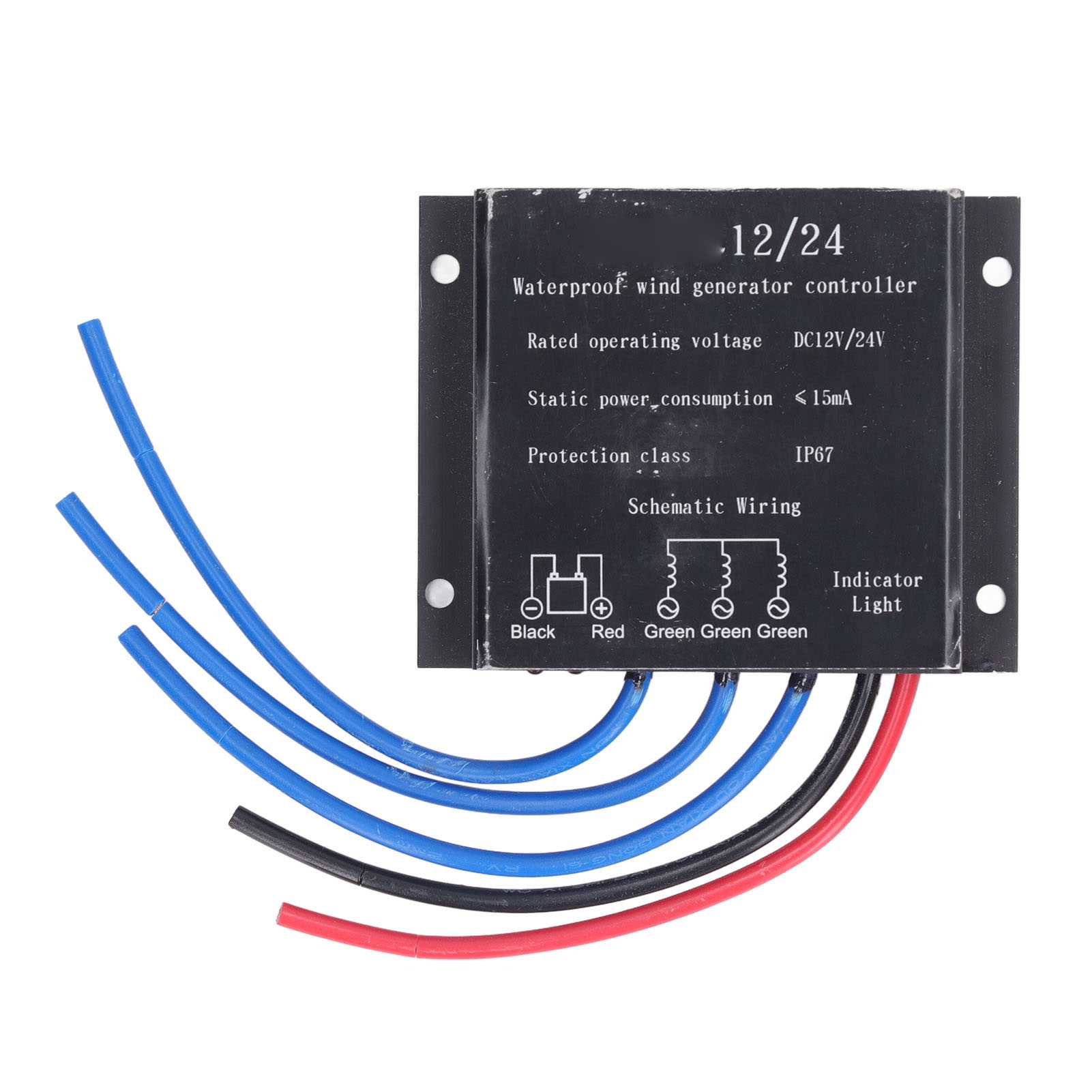 Wasserdichter Windturbinenregler Aus Aluminiumlegierung, Laderegler Für 12v/24v-windgeneratoren