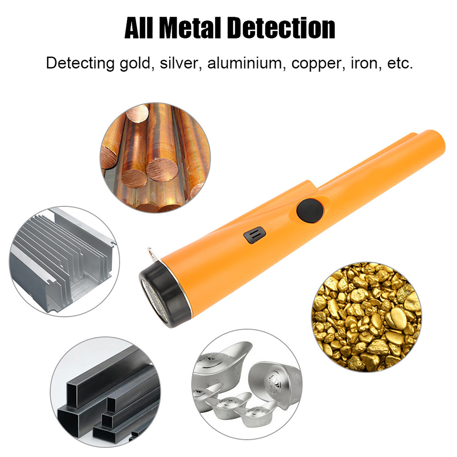Hochempfindlicher Metalldetektor, 360°-erkennungszeiger Für Alle Metalle