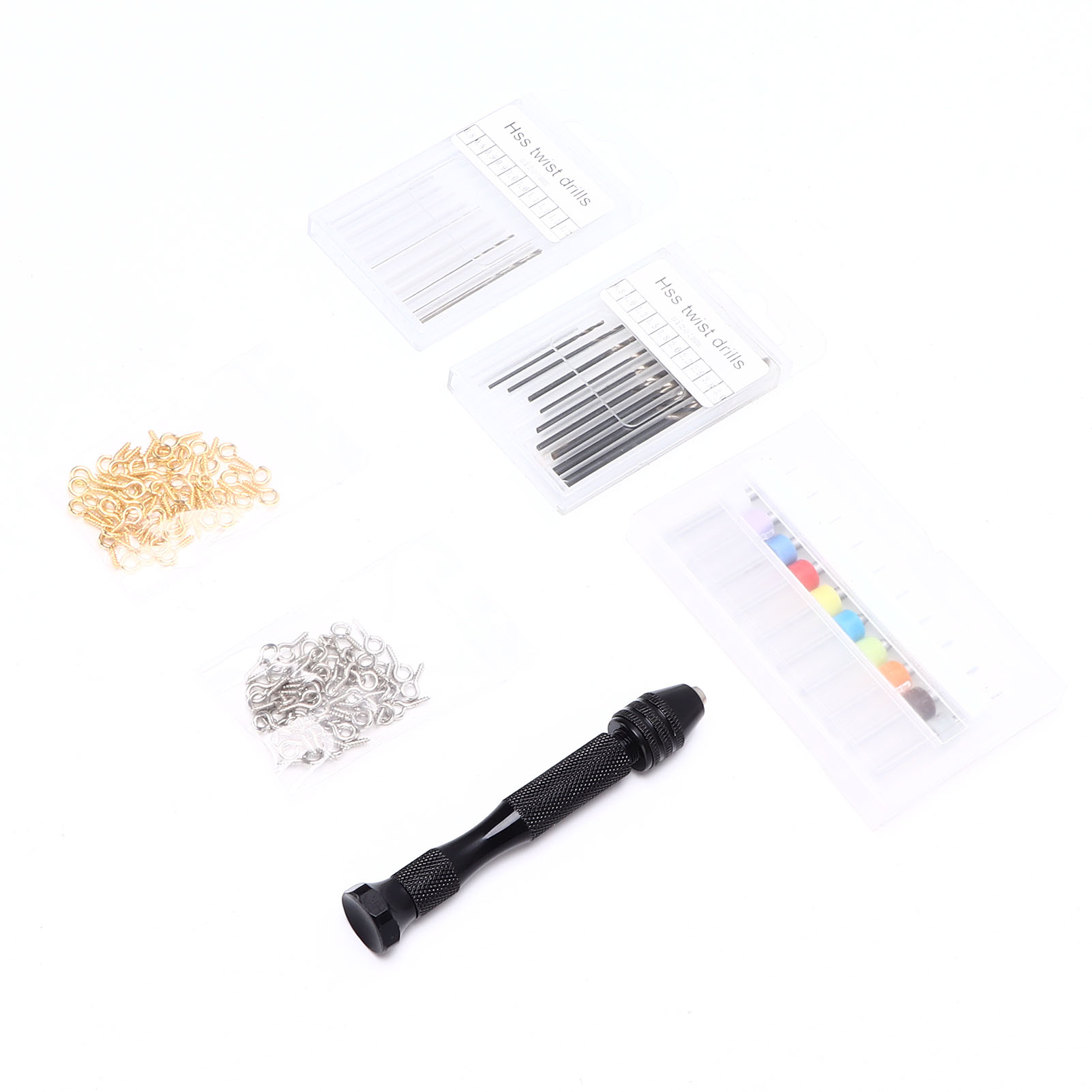 Set Mit 131 Handbohrern Aus Aluminiumlegierung Und Hochgeschwindigkeitsstahl, Mikro-spiralbohrer Für Die Maschinelle Bearbeitung