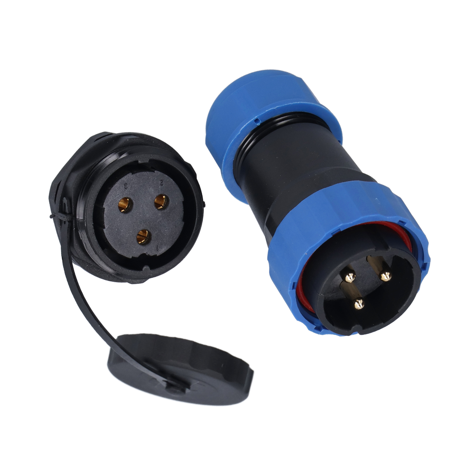 Wasserdichter Ip68-stecker, Rückseitige Mutter, 380-v-45-a-luftfahrtstecker Für Sp283-kabel/leitung