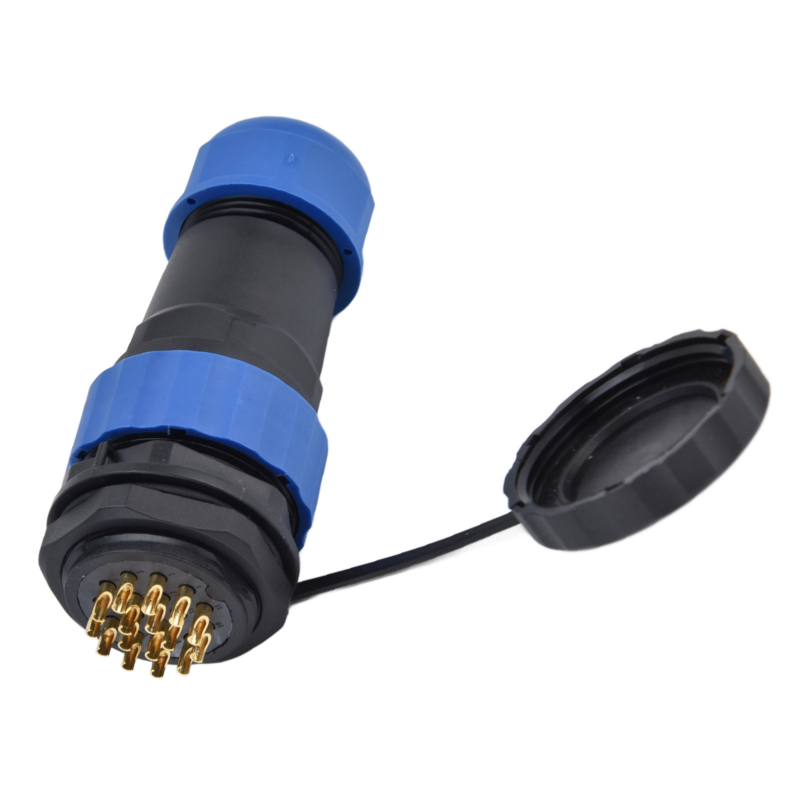 Wasserdichter Ip68-stecker, Rückseitige Mutter, 380 V 10 A Luftfahrt-stromstecker Für Kabel/leitungen Sp2816
