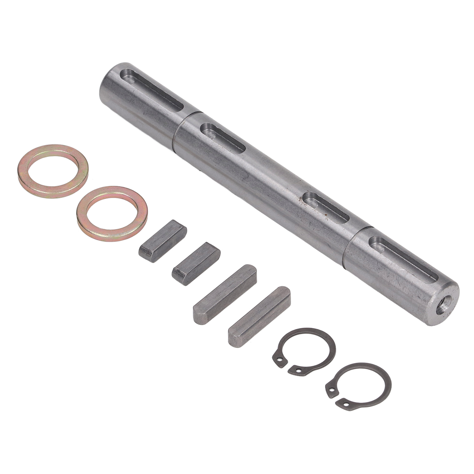 Doppelt Abgehendes Schneckengetriebe, Doppelte Abtriebswelle, Durchmesser 18 Mm, Länge 164 Mm, Legierter Stahl, Leiser Schrittmotor.