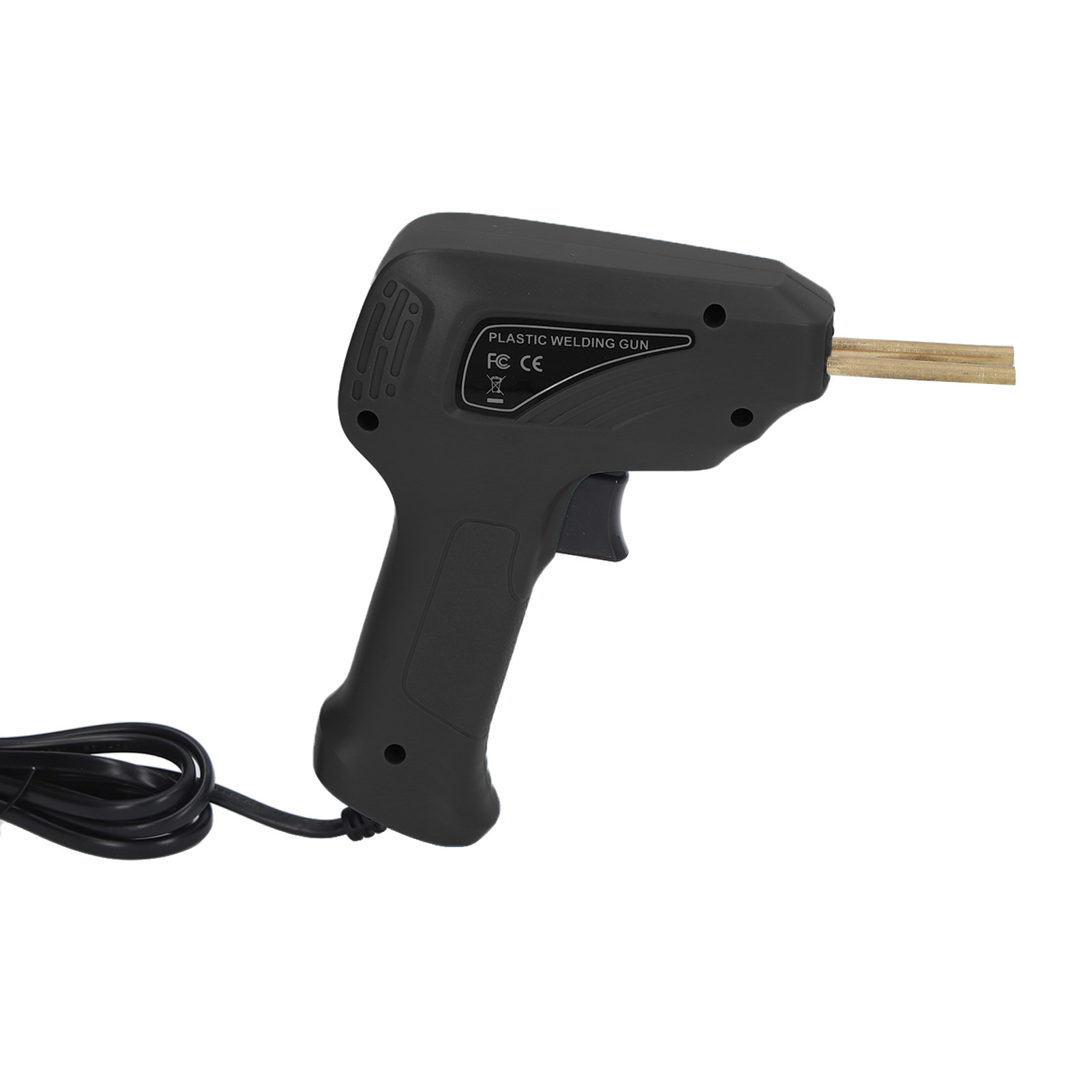 Kunststoffschweißbrenner Mit Tacker, Robust Und Praktisch, Stoßstangenreparaturset, Kunststoffschweißpistole, Eu-stecker 200–240 V, Schwarz