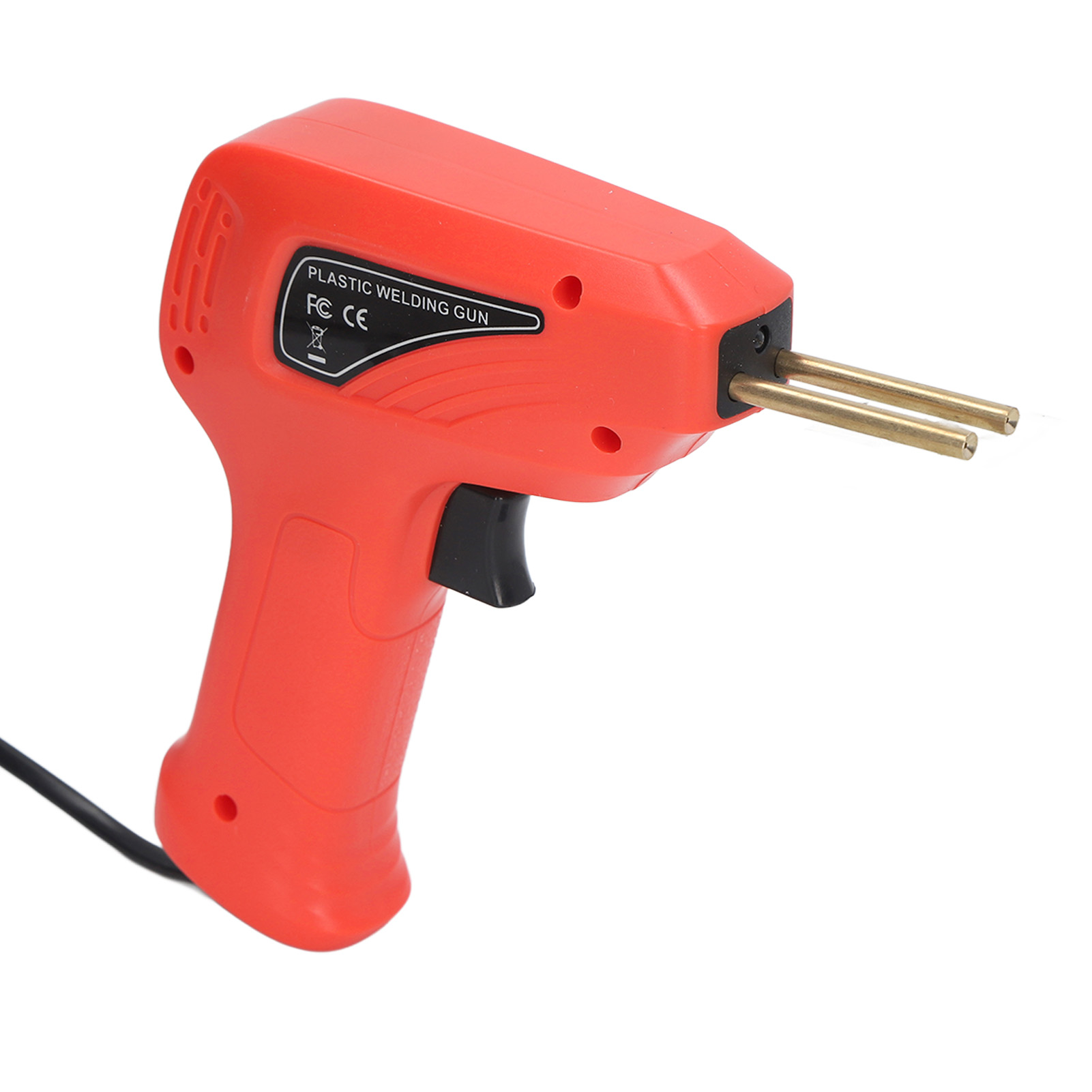 Kunststoffschweißbrenner Mit Tacker, Robust Und Praktisch, Stoßstangenreparaturset, Kunststoffschweißpistole, 200–240 V Eu-stecker, Rot