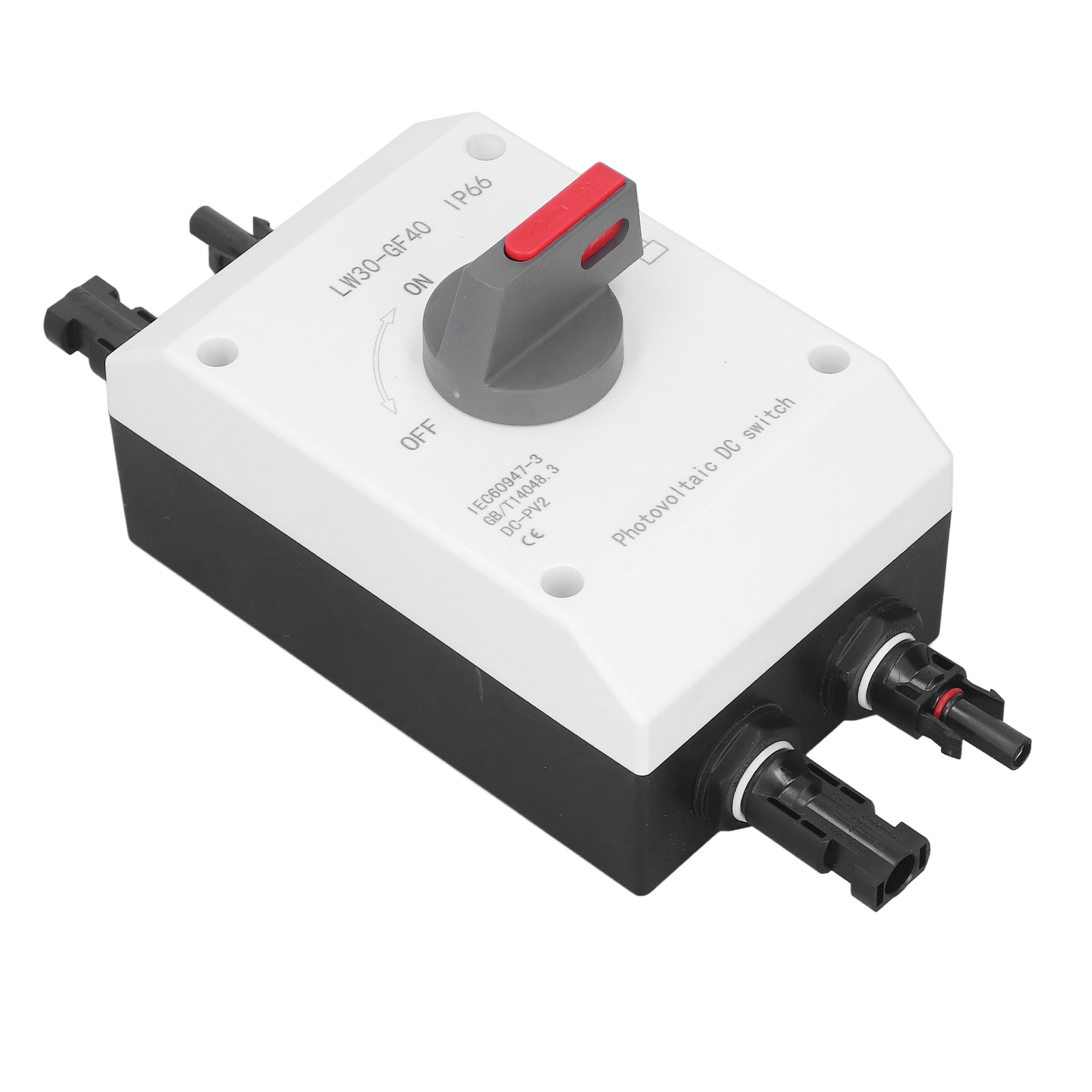 Ip66 Wasserdichter, Isolierender Dc-photovoltaikschalter Für Solarbetriebene Wohnmobile, 1200 V Dc, 32 A, 4-polig, 2-in-1