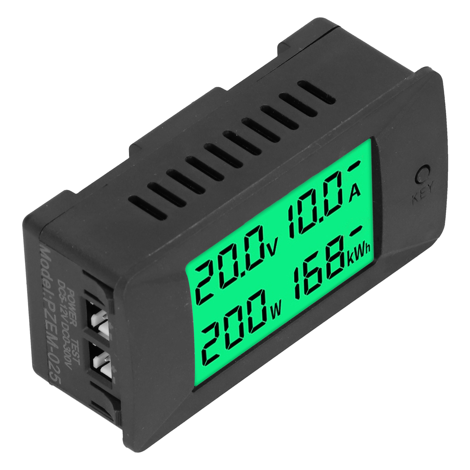 Energiezähler Mit Digitaler Lcd-anzeige, Spannungs-, Strom- Und Leistungsaufnahmeüberwachung, 5–12 V Dc, Pzem-025