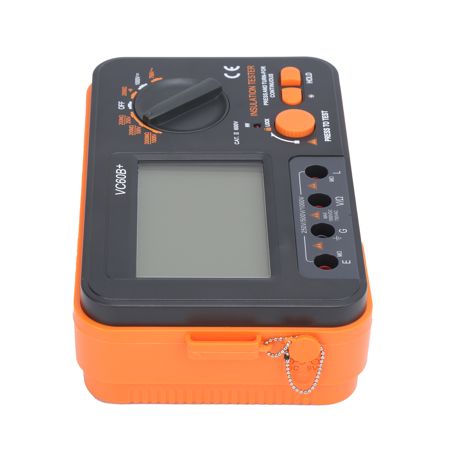 Vc60b+ Megohmmeter Mit Akustischem Und Optischem Alarm, Kurzschlusserkennung, Automatischer Rückstellung, Tragbar, Klein, Multifunktional, Isolationswiderstandsmessgerät