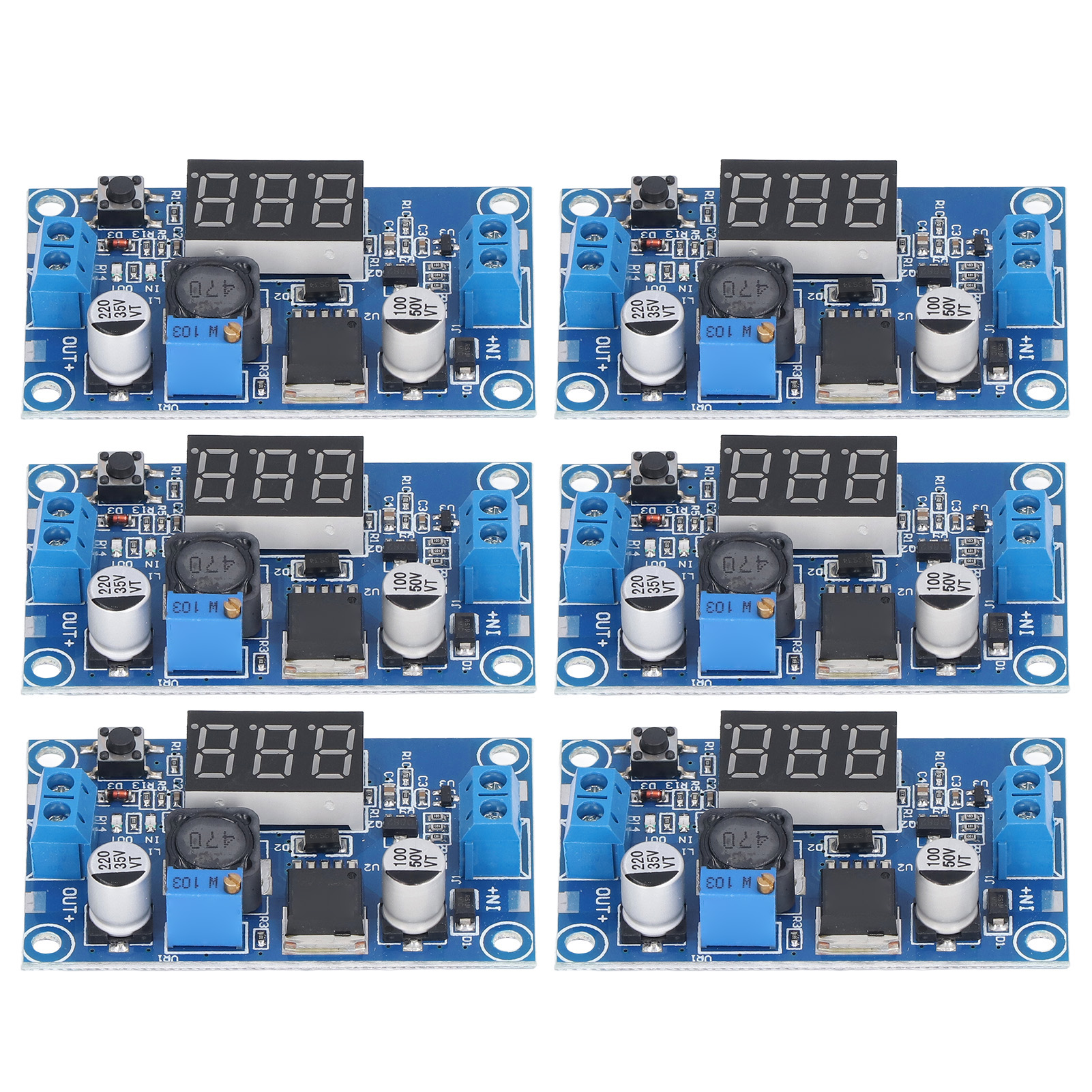 Satz Mit 6 Dc/dc-abwärtswandlern (elektronische Bauteile): 4–40 V Auf 1,25–37 V Abwärtsspannungsregler