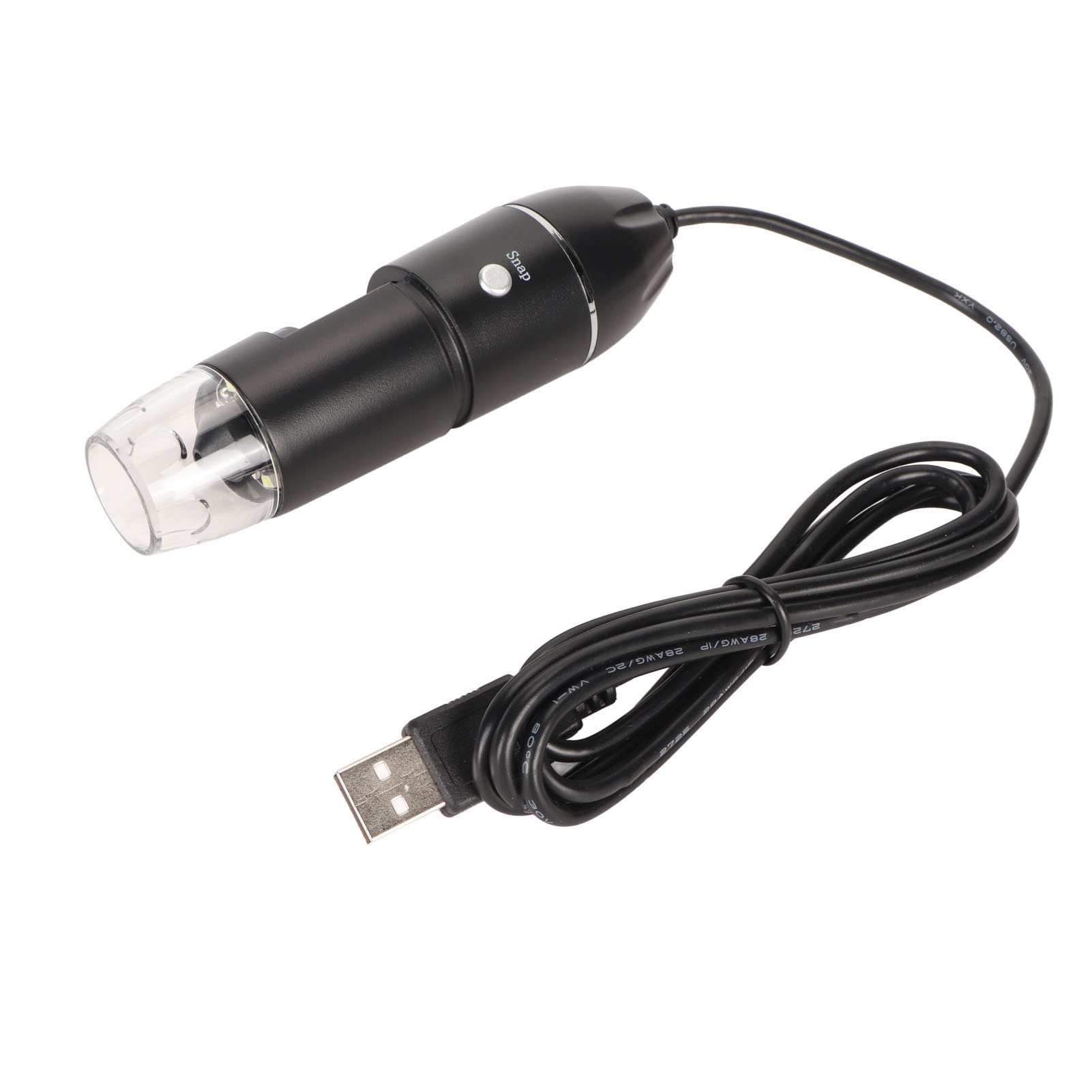 Digitales Mikroskop Mit Usb Typ C, 50- Bis 1600-fache Vergrößerung, Mit 8 Leds, Kompatibel Mit Handys, Pcs, Kindern, Schülern Und Ingenieuren (5v Dc).
