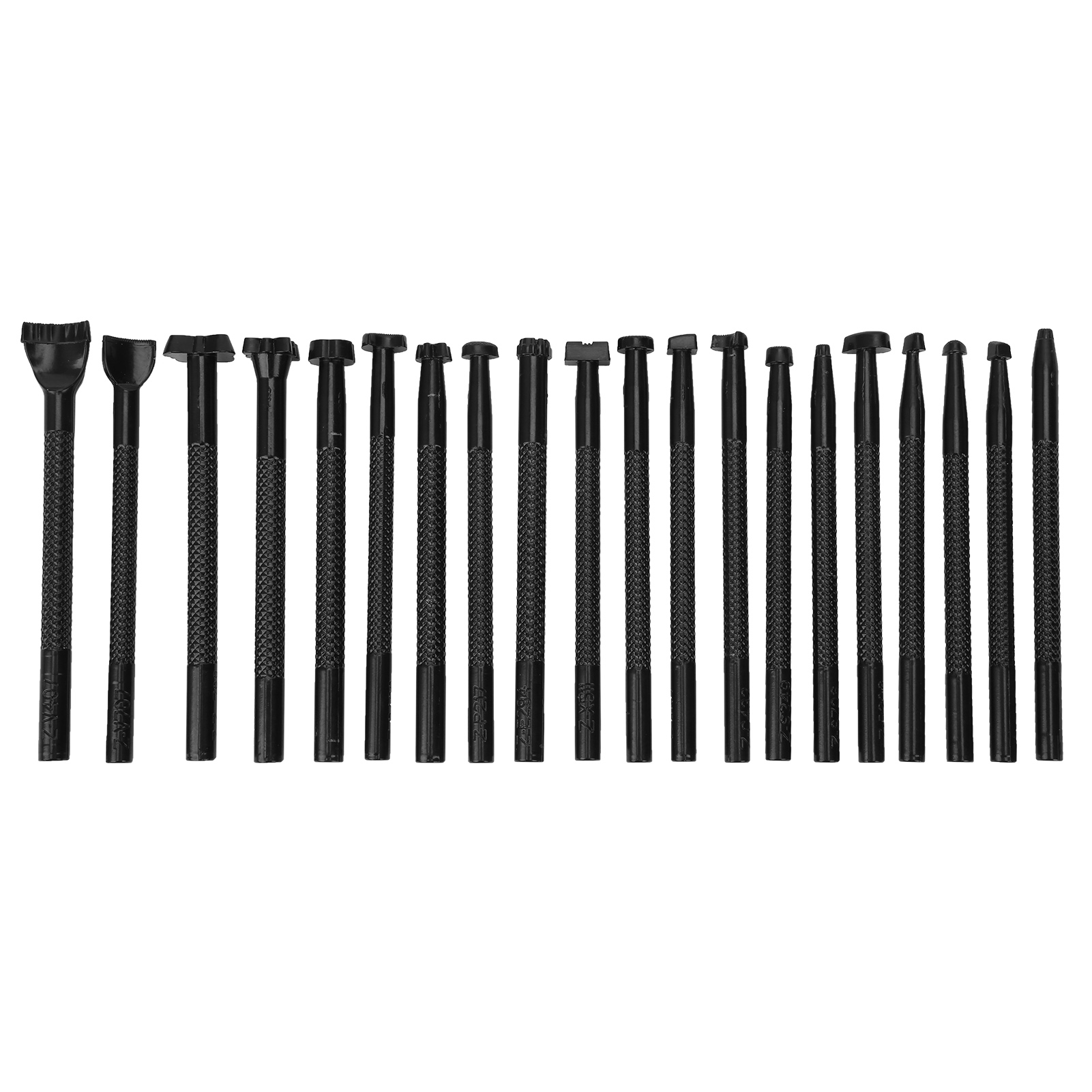 Set Mit 20 Stanzwerkzeugen Für Lederarbeiten, Sattlerei Und Lederhandwerk.