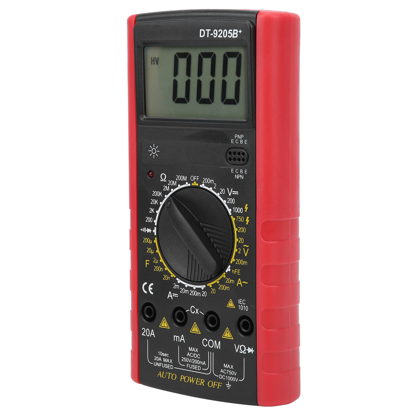 Dt9205b+ Anti-verbrühungs-digitalmultimeter – Spannungs- Und Stromprüfer – Elektrikerwerkzeug