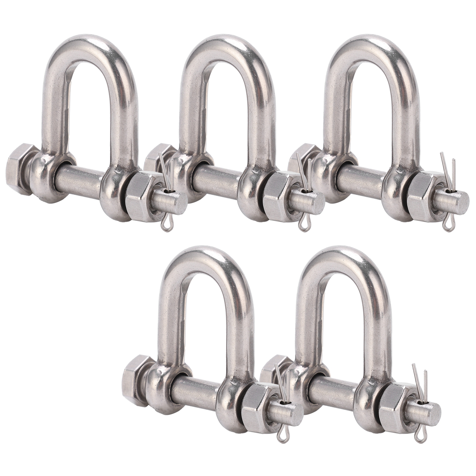 Satz Mit 5 Schraubbolzen Für D-ring-ankerschäkel Mit Verriegelungsmechanismus, Aus Edelstahl 304, Für Anwendungen Im Maritimen Und Landseitigen Bereich, M8