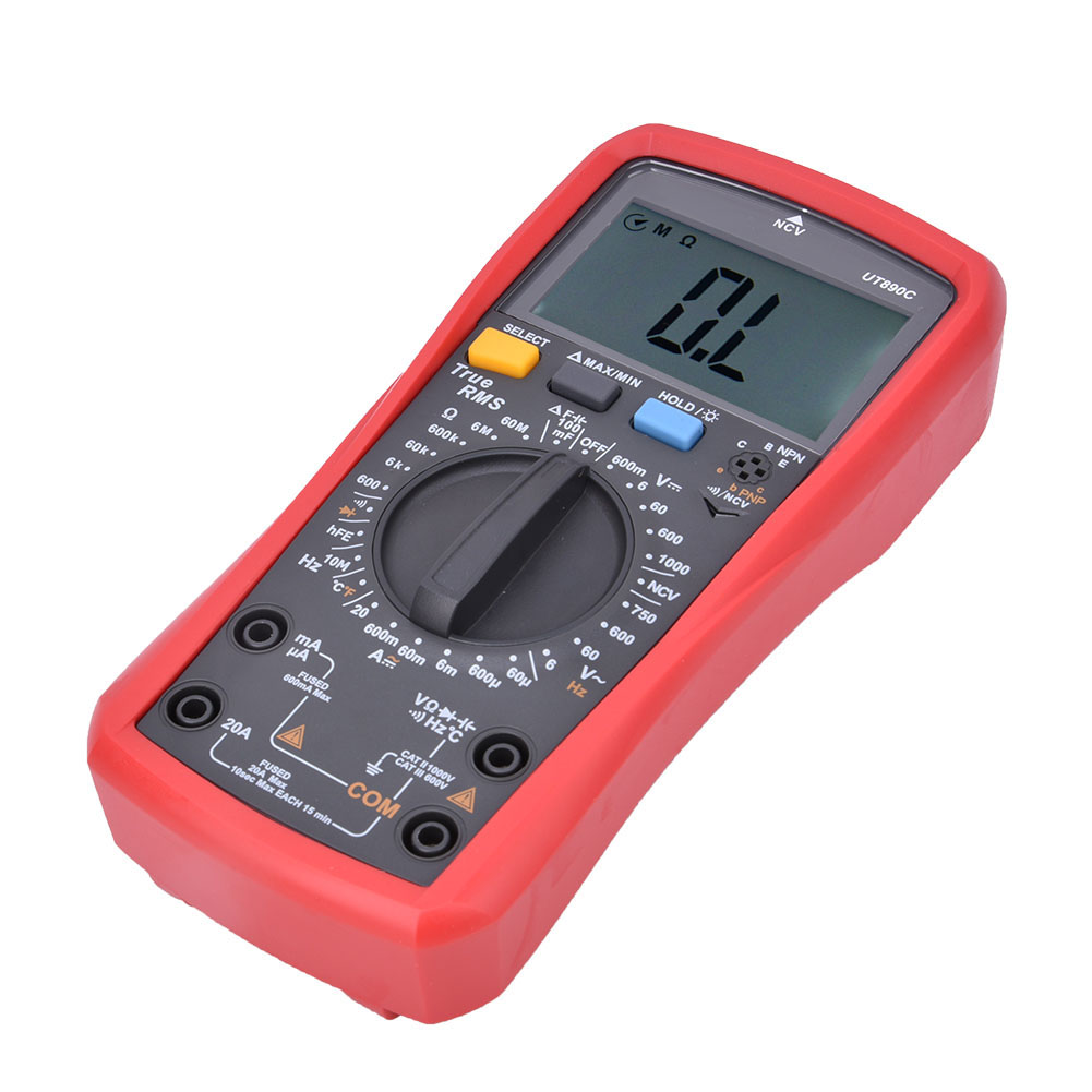 Uni T Ut890c 6000-stelliges Multifunktionales Digitalmultimeter, Manuelle Bereichswahl, Echter Effektivwert.