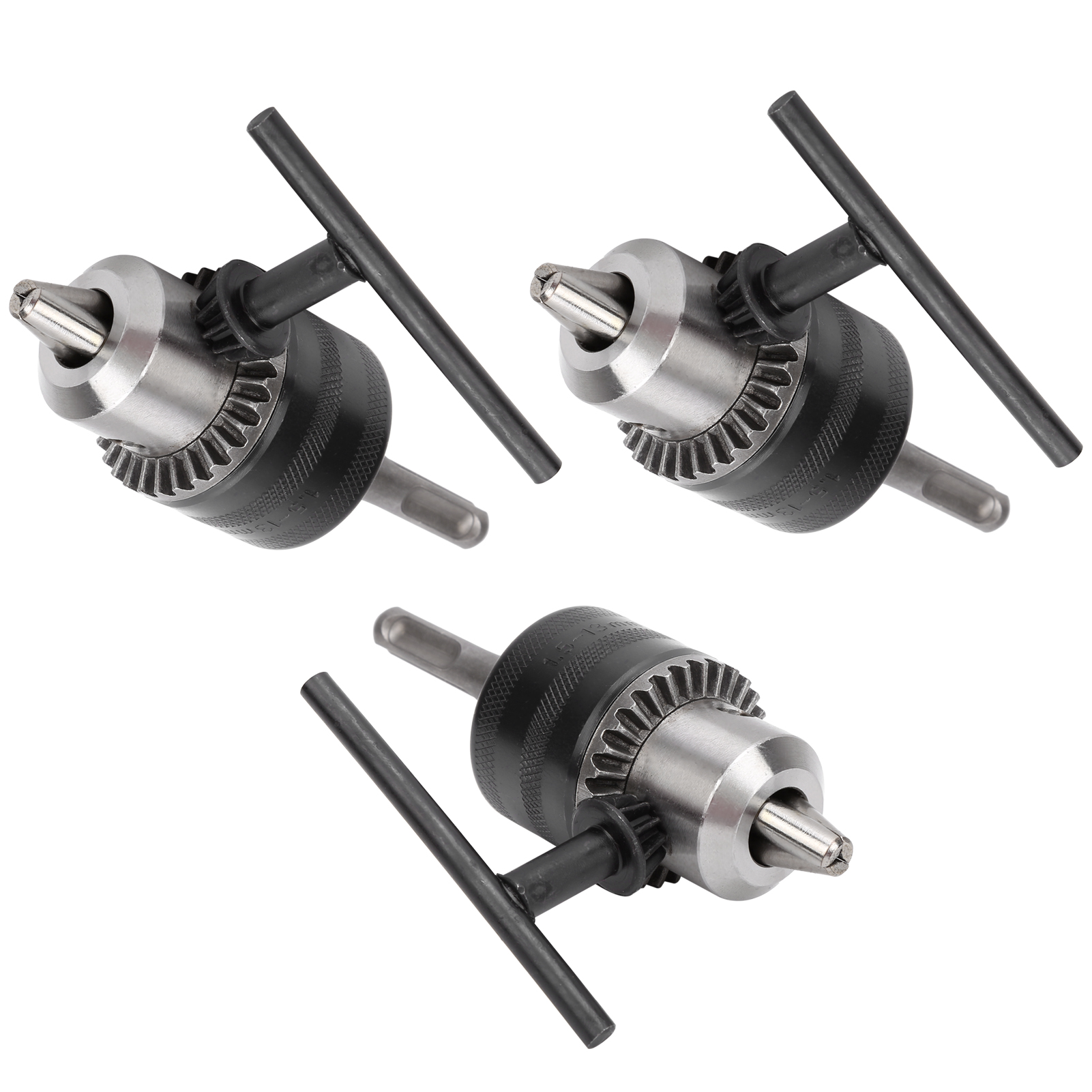 Satz Mit 3 Schlüsselfuttern Zur Umrüstung Auf Elektrohammer: 1/2" - 20 Unf + 1,5 - 13 Mm