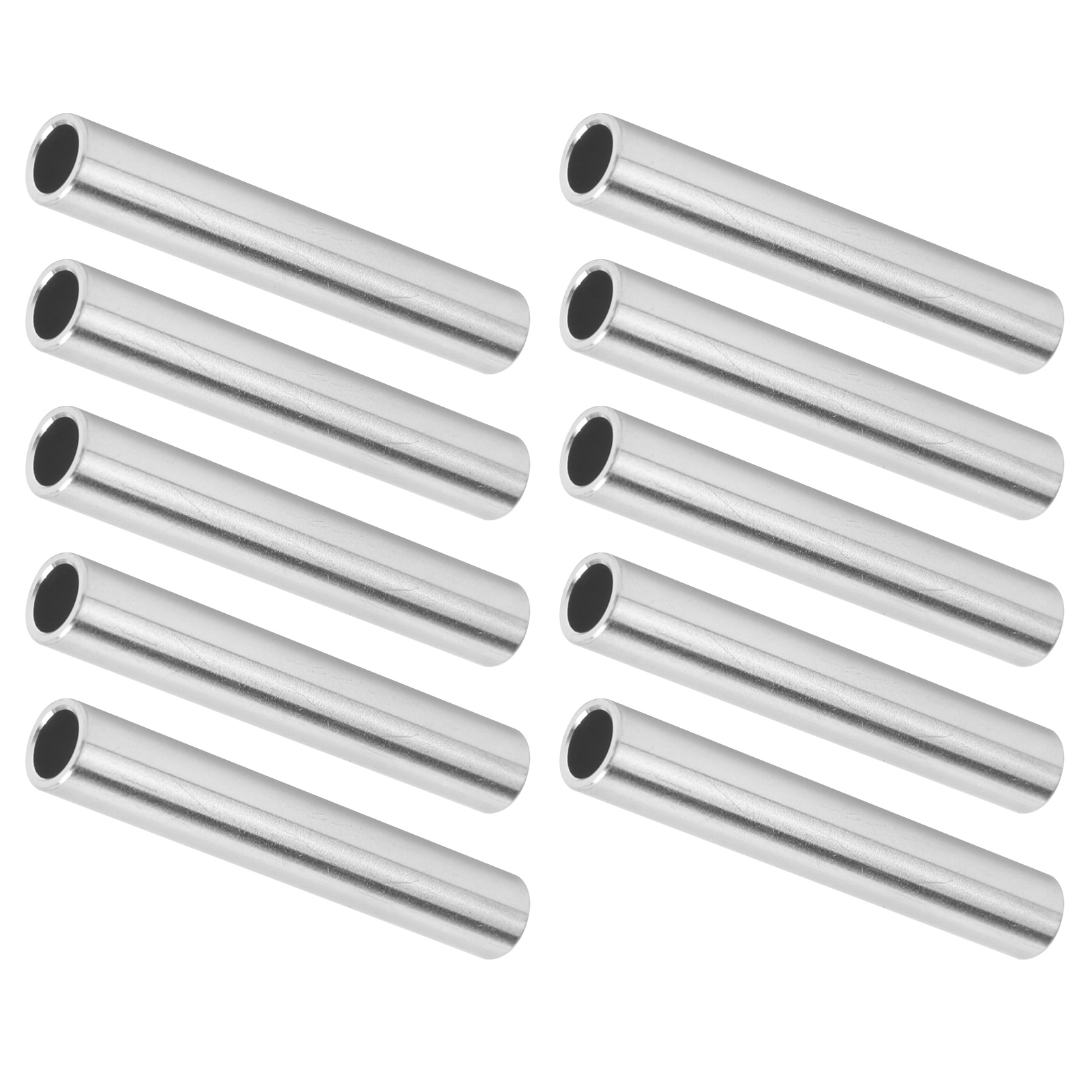 Packung Mit 10 Nahtlosen Aluminiumrohren, Gerade Rohre 8 X 6 Mm, 2 Zoll Lang, Ersatzteilnummer 6100-0608-0050