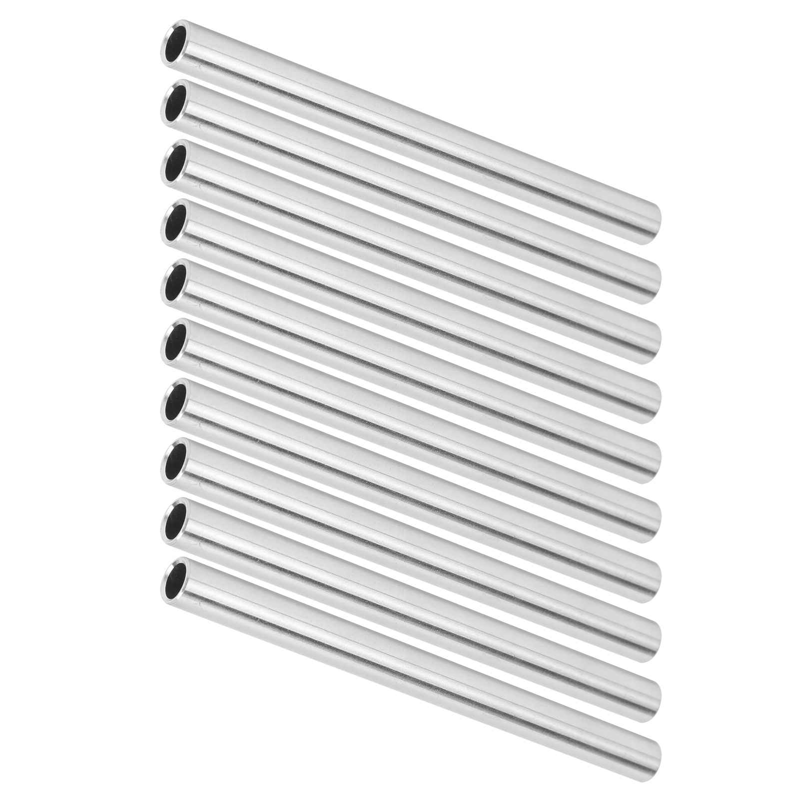 Packung Mit 10 Nahtlosen Aluminiumrohren, Gerade Rohre 8 X 6 Mm, Länge 3,9 Zoll, Zubehör 6100-0608-0100
