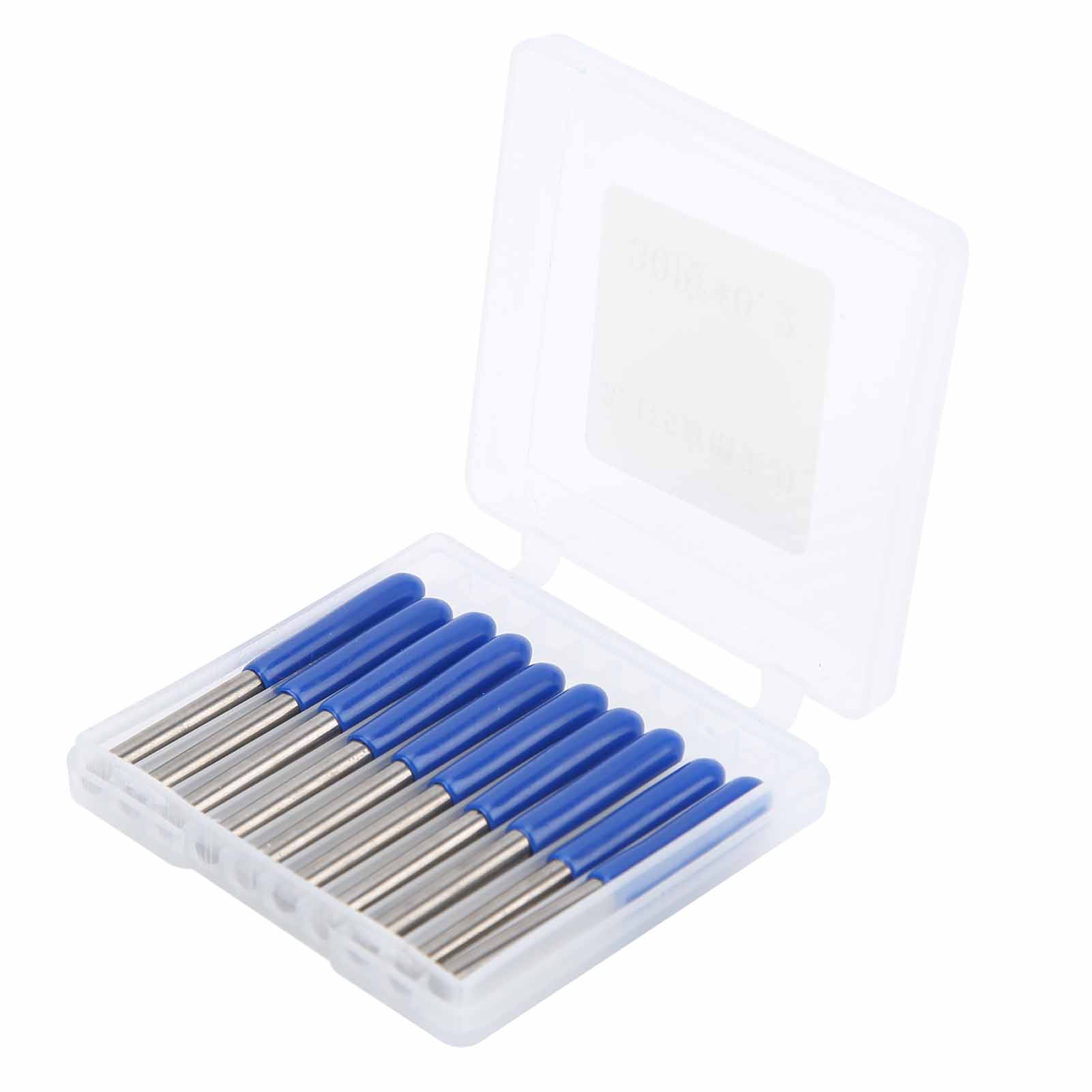 Set Mit 10 3,175 Mm Wolframstahl-fräsern Für Holzschnitzerei Und Gravur, 30°-winkel X 0,2 Mm