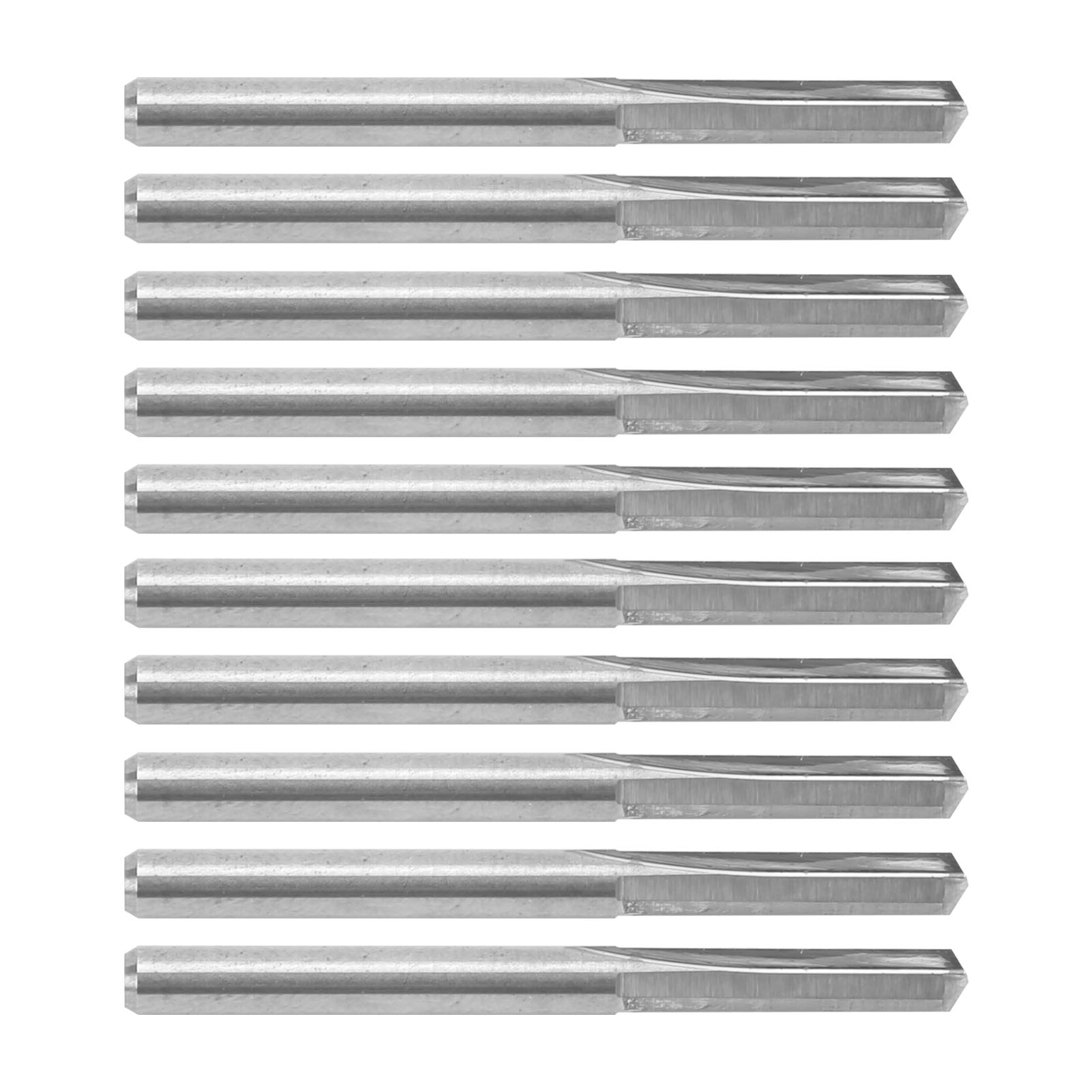 10 Cnc-holzfräser, 3,175 Mm Lang, Aus Wolframstahl, Zum Gravieren Und Fräsen, 90°-winkel X 0,2 Mm