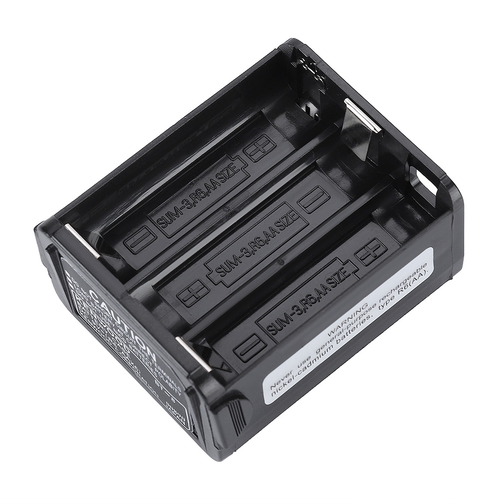 Batteriefach Für Kenwood Th-28/th-48/th-78ht Walkie-talkies (6 Aa-batterien), Schwarz