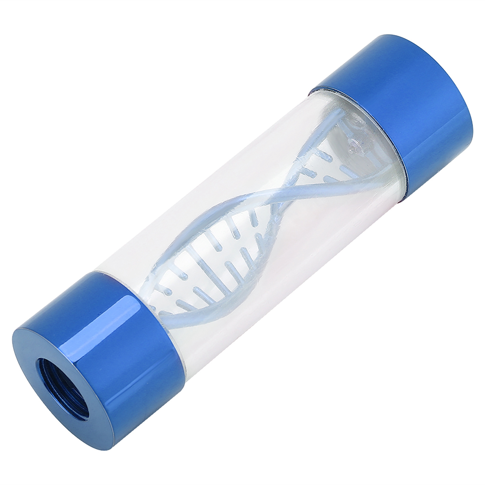 Mehrfarbiger Spiralförmiger Metall-durchflussmesser, G1/4 Innengewinde Für Computer-flüssigkeitskühlung (blau)