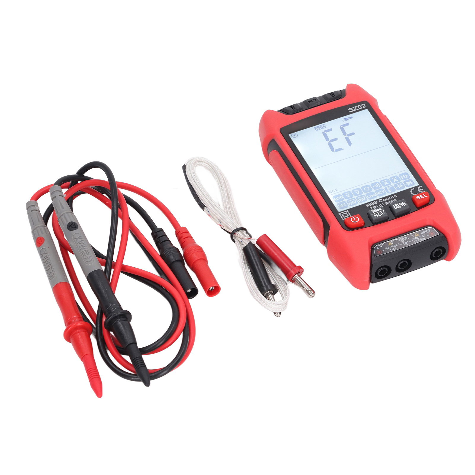 Intelligentes, Hitzebeständiges Digitalmultimeter Mit Automatischer Hintergrundbeleuchtung Des Lcd-displays, Ncv-voltmeter-amperemeter Mit Diode Und Kondensator