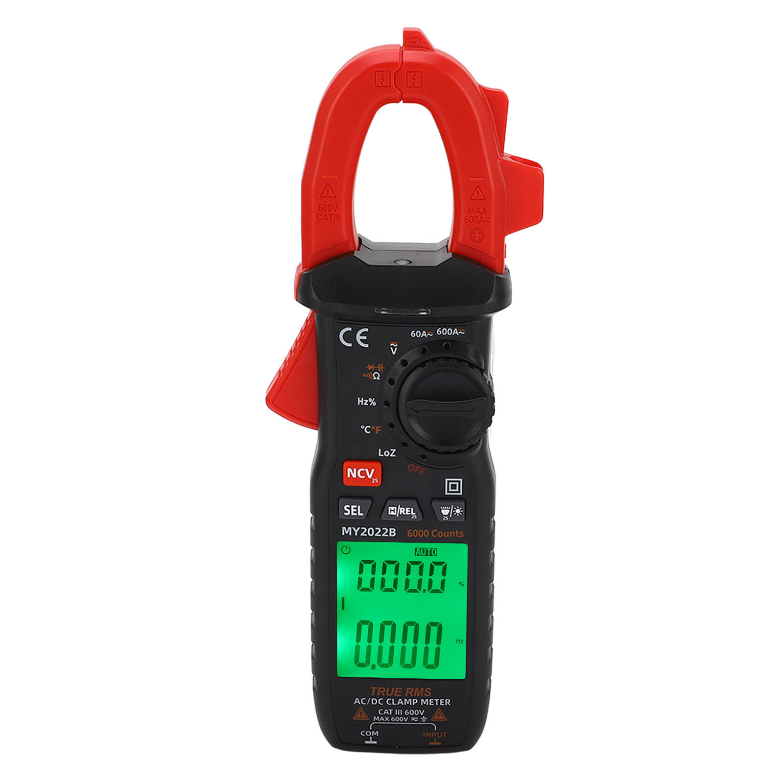 Hochpräzises, Intelligentes Digitales Stromzangenmessgerät, Multimeter, Ac/dc-stromprüfer Mit Hintergrundbeleuchtetem Lcd-bildschirm Zur Widerstandsmessung