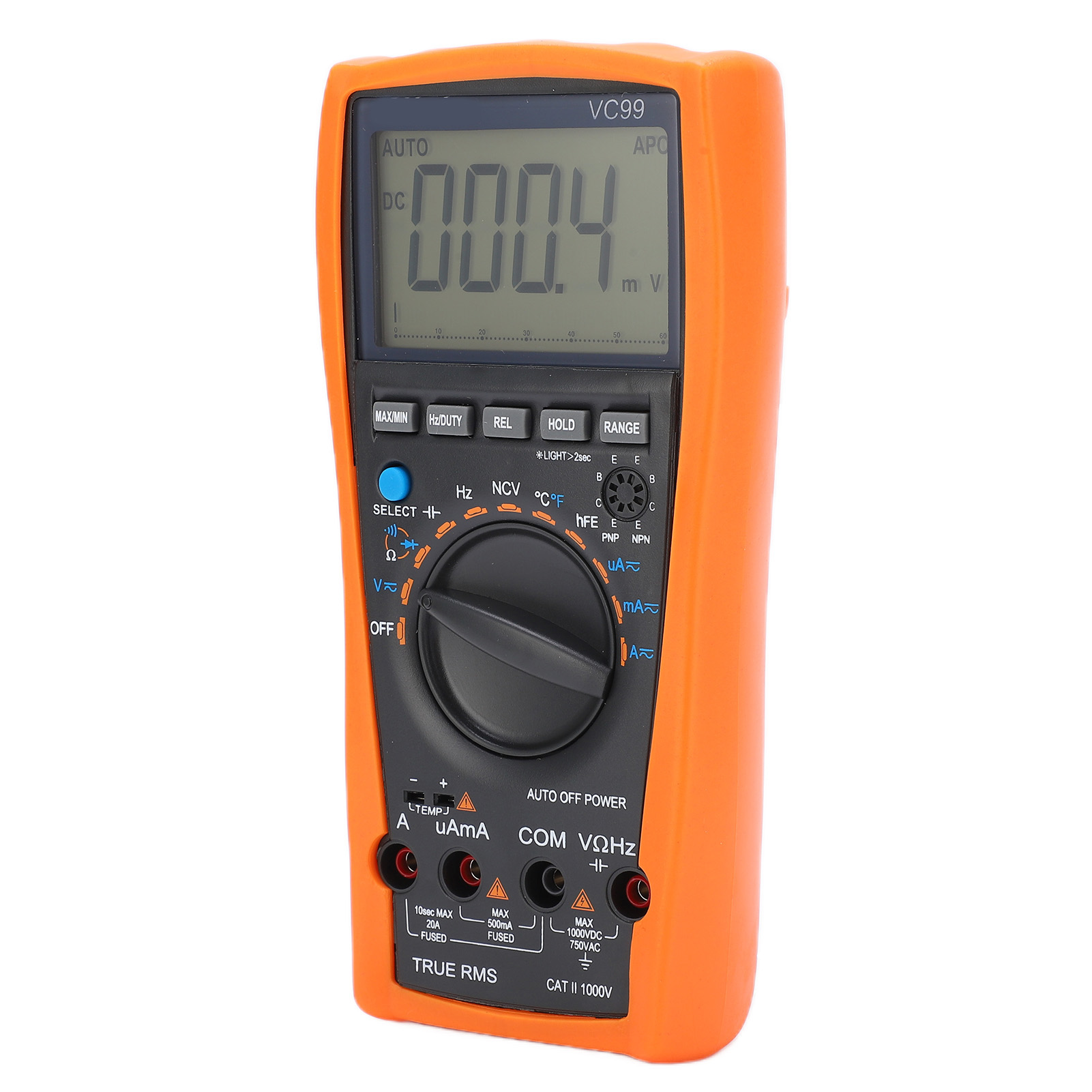 Vc99 6000-count-led-digitalmultimeter Mit Ncv-funktion, Hohe Präzision, Multifunktional Und Robust Für Elektrische Prüfungen.