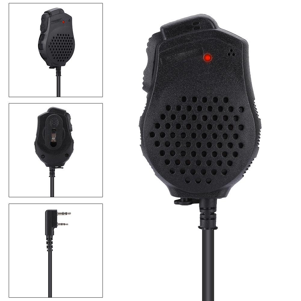 Hochempfindliches, Tragbares Lautsprechermikrofon Mit Zwei Ptt-tasten Für Baofeng Uv-82 Walkie-talkies