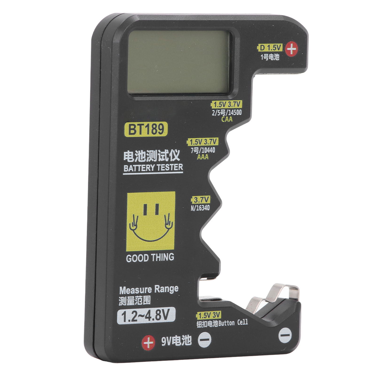 Digitaler Batterietester Mit Großem Lcd-bildschirm, Universeller Kapazitätsdetektor Für Aa/aaa/ndc-knopfzellen Und Knopfzellen.