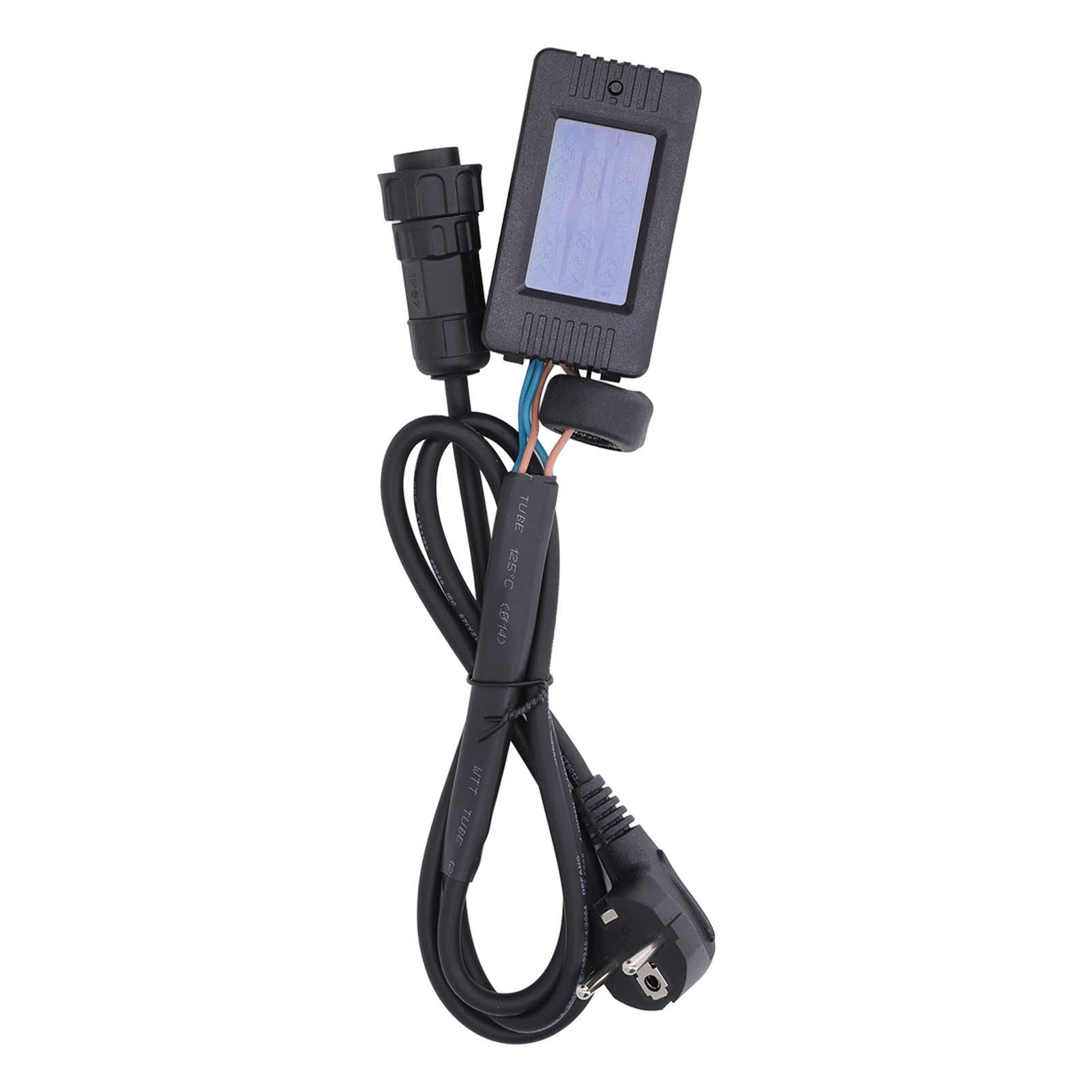 Solarwechselrichterkabel Mit Led-digitalanzeige, Ip65 Wasserdicht, Netzgekoppelt, Eu-stecker, 80–260 V
