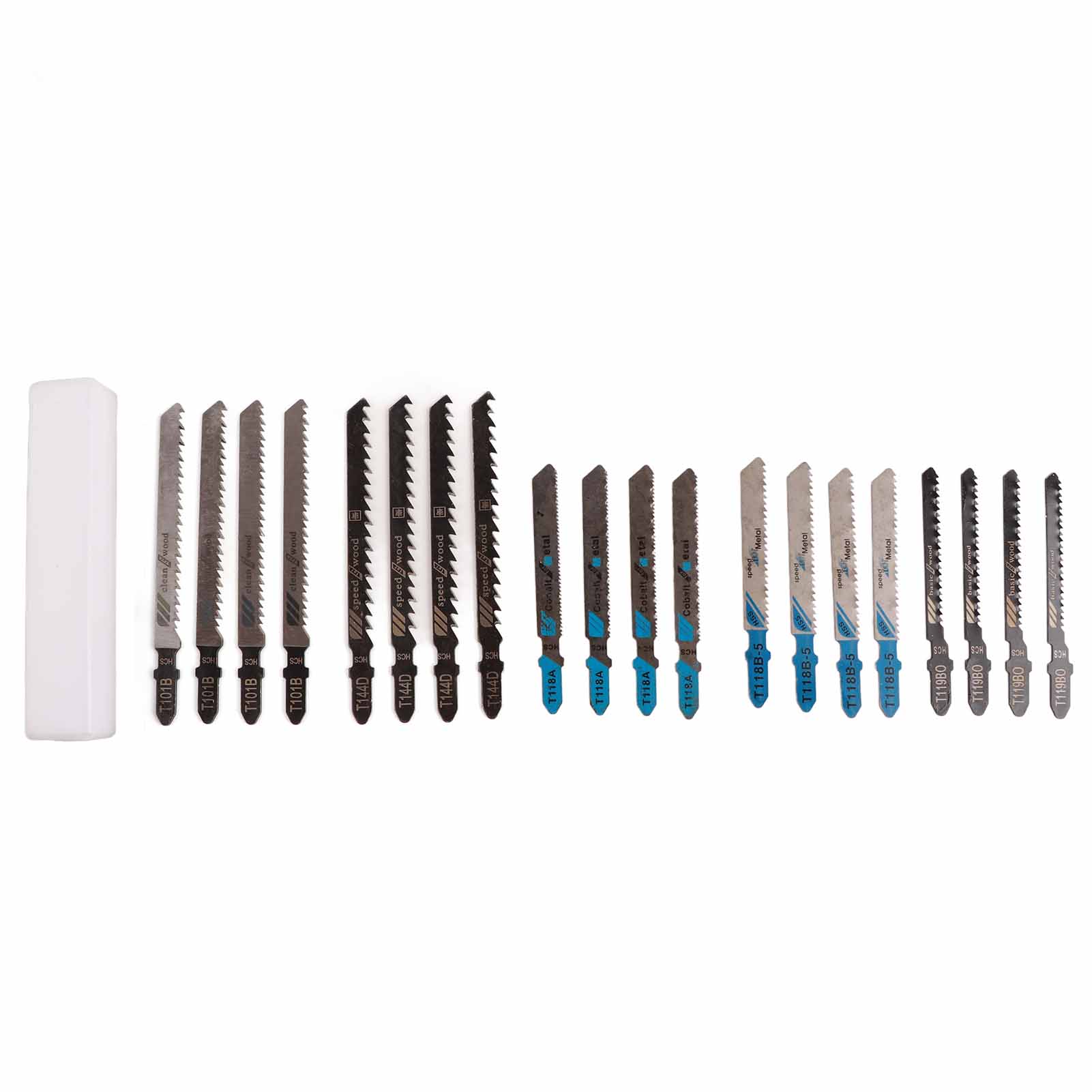 Set Mit 20 Hss-t-schaft-stichsägeblättern, Schnelles Schneiden, Für Holz Und Metall.