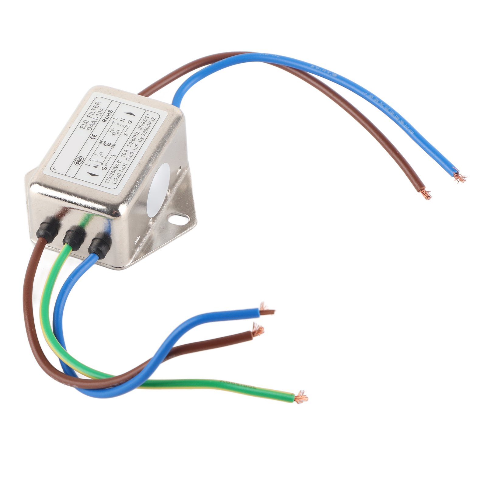 Universeller Emv-filter Für Einphasige Stromleitungen, Rauschunterdrücker Für Die Industrielle Automatisierung Ac115-250v