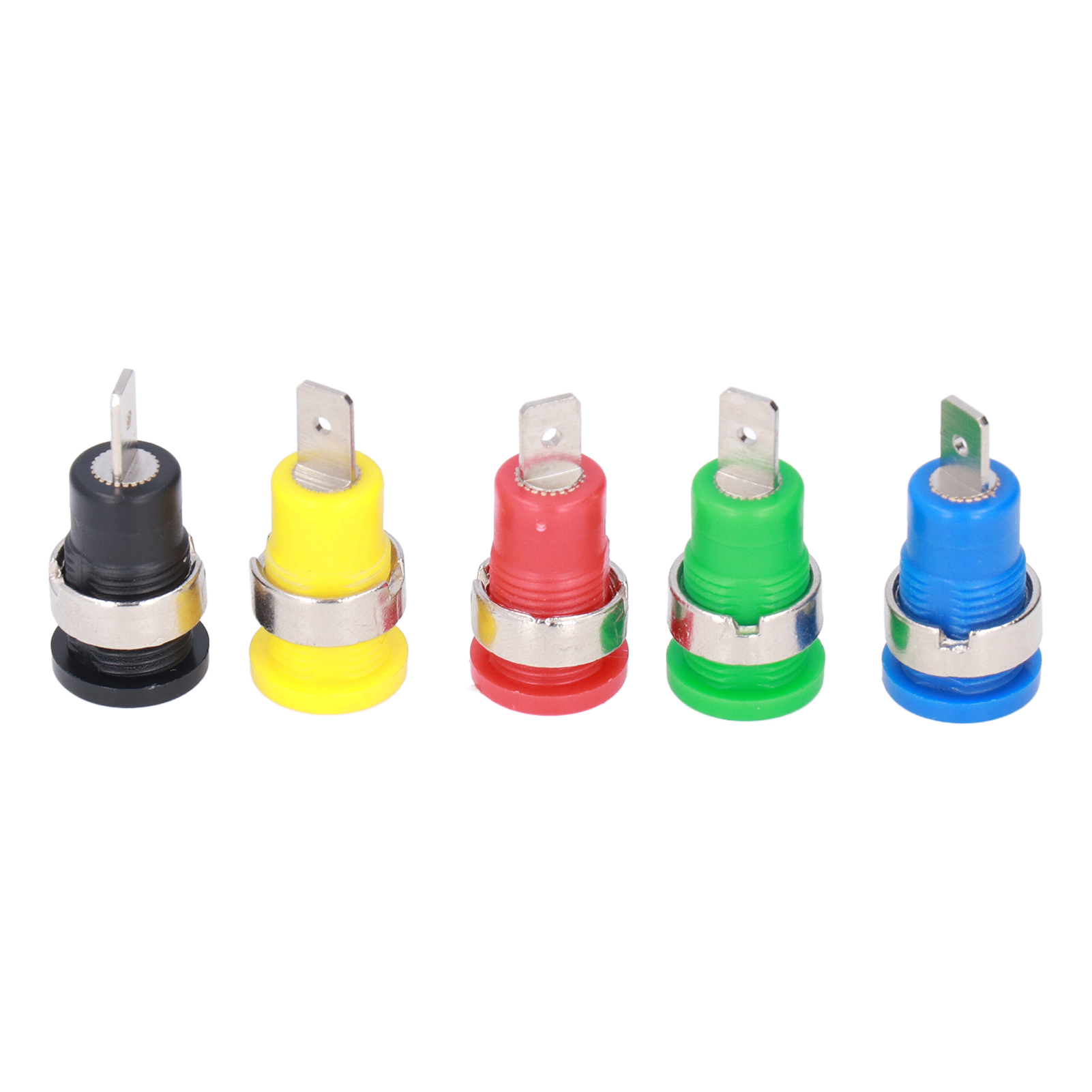 Sicherheitsverbinder Für 4-mm-bananenstecker Aus Vernickeltem Messing, Vorgesehen Für Elektronische Schweißgeräte.